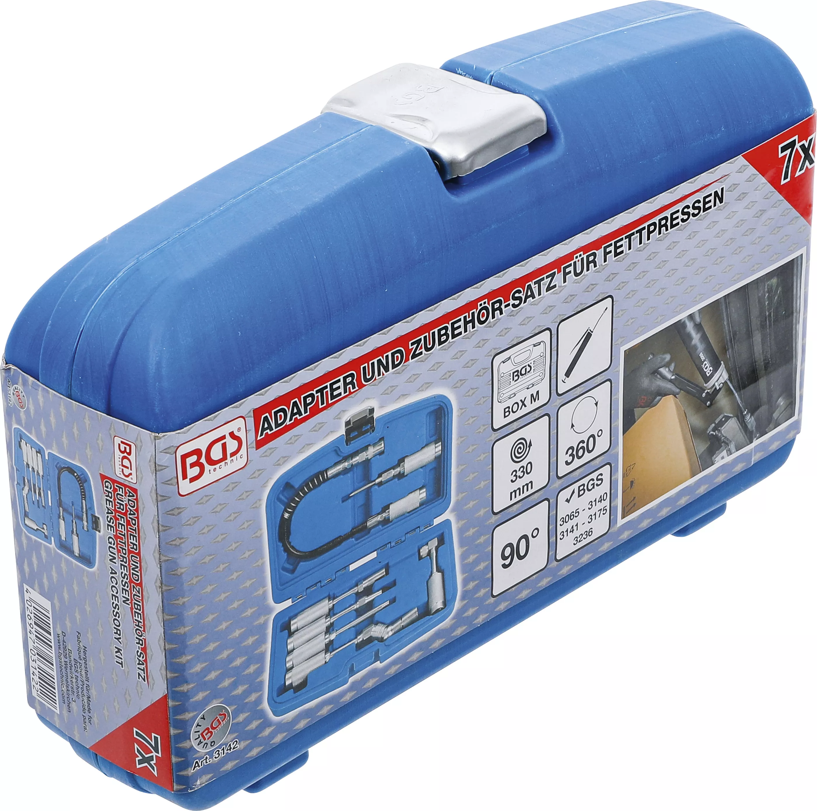 Adaptor si set accesorii pentru prese de vaselina | 7 piese [7]