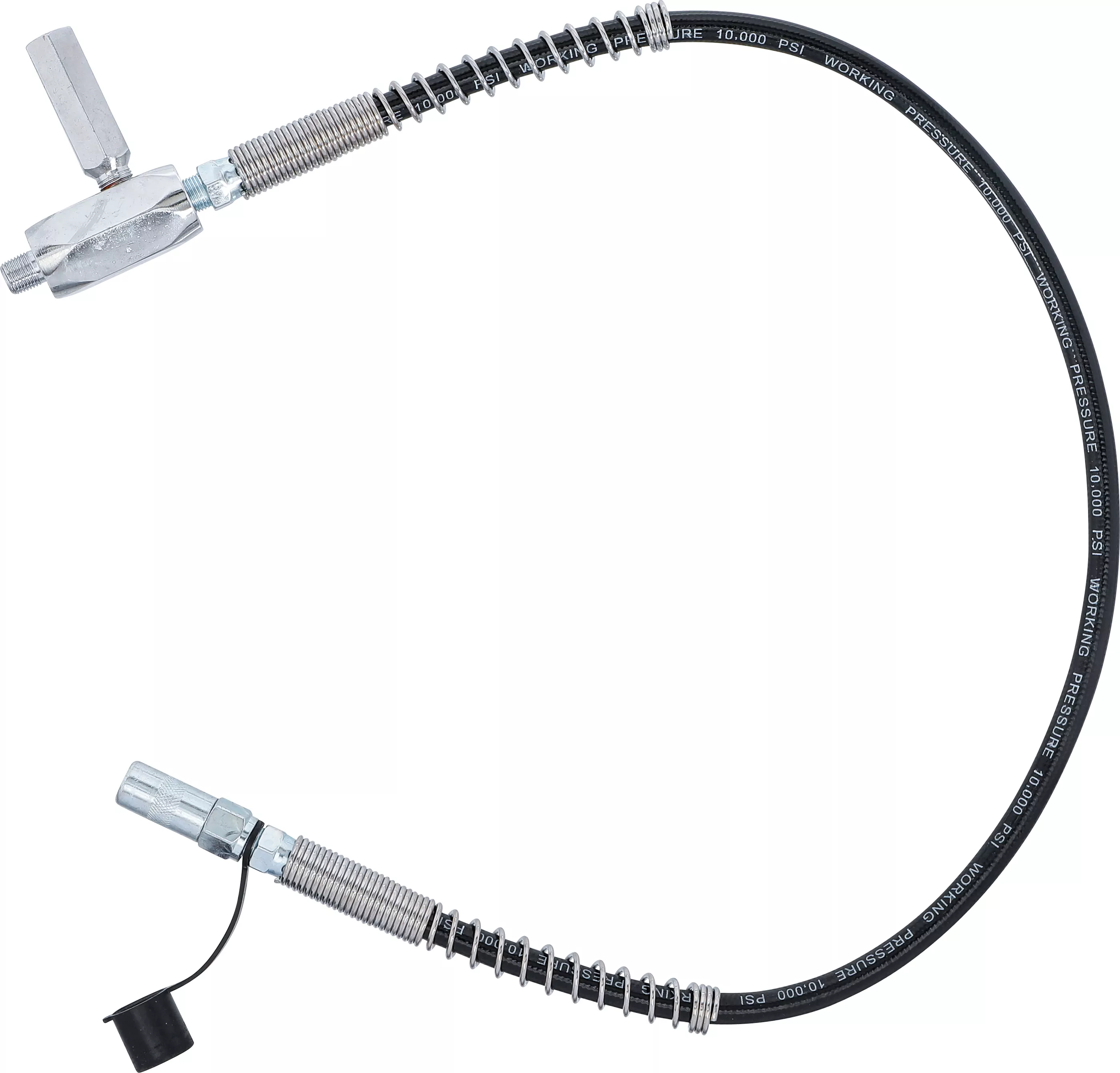 Furtun armat | 700 mm | pentru pompa de unsoare cu acumulator BGS 3175 [3]