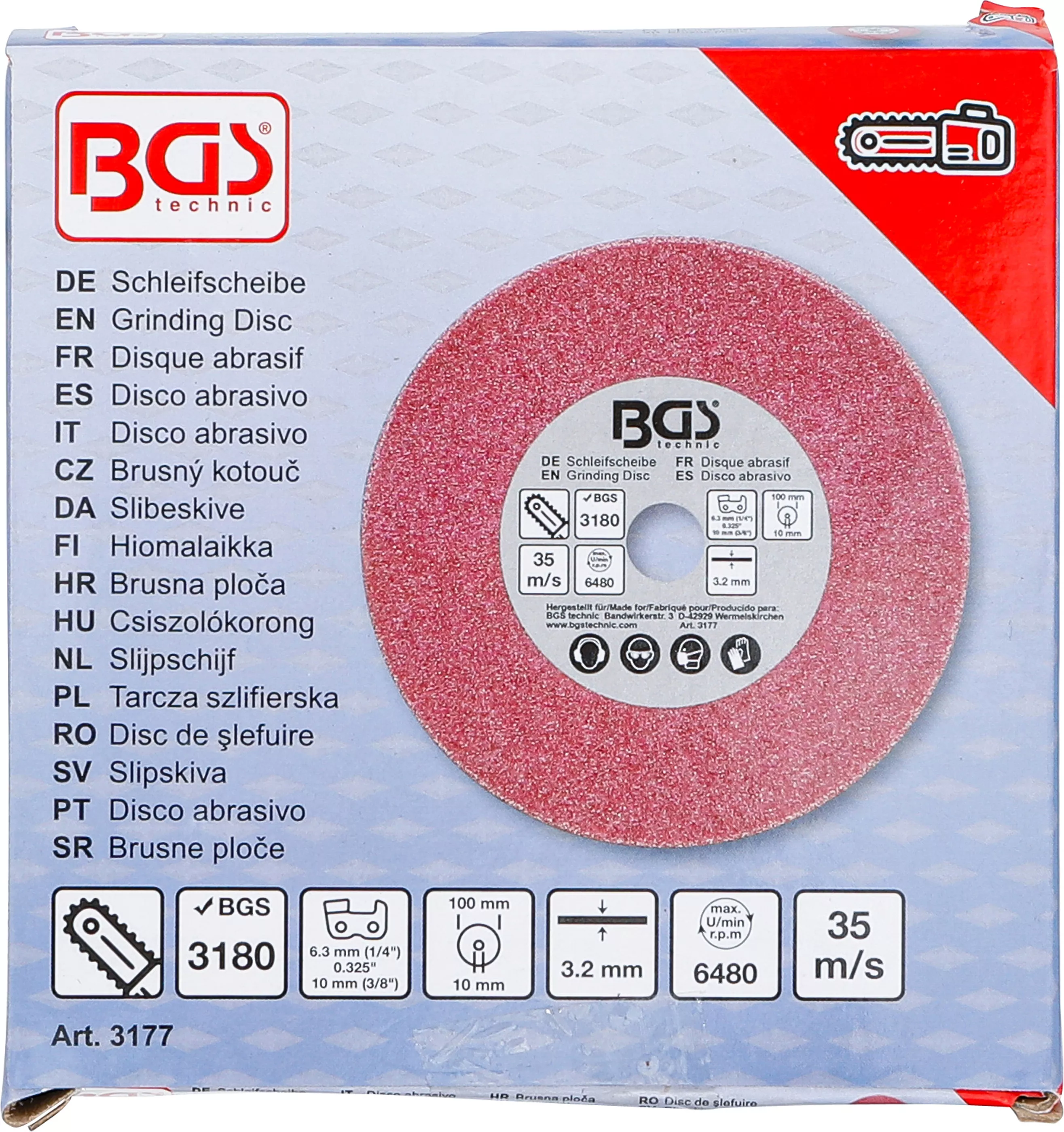 Disc de slefuire | pentru BGS 3180 | o 100 x 3,2 x 10 mm [3]