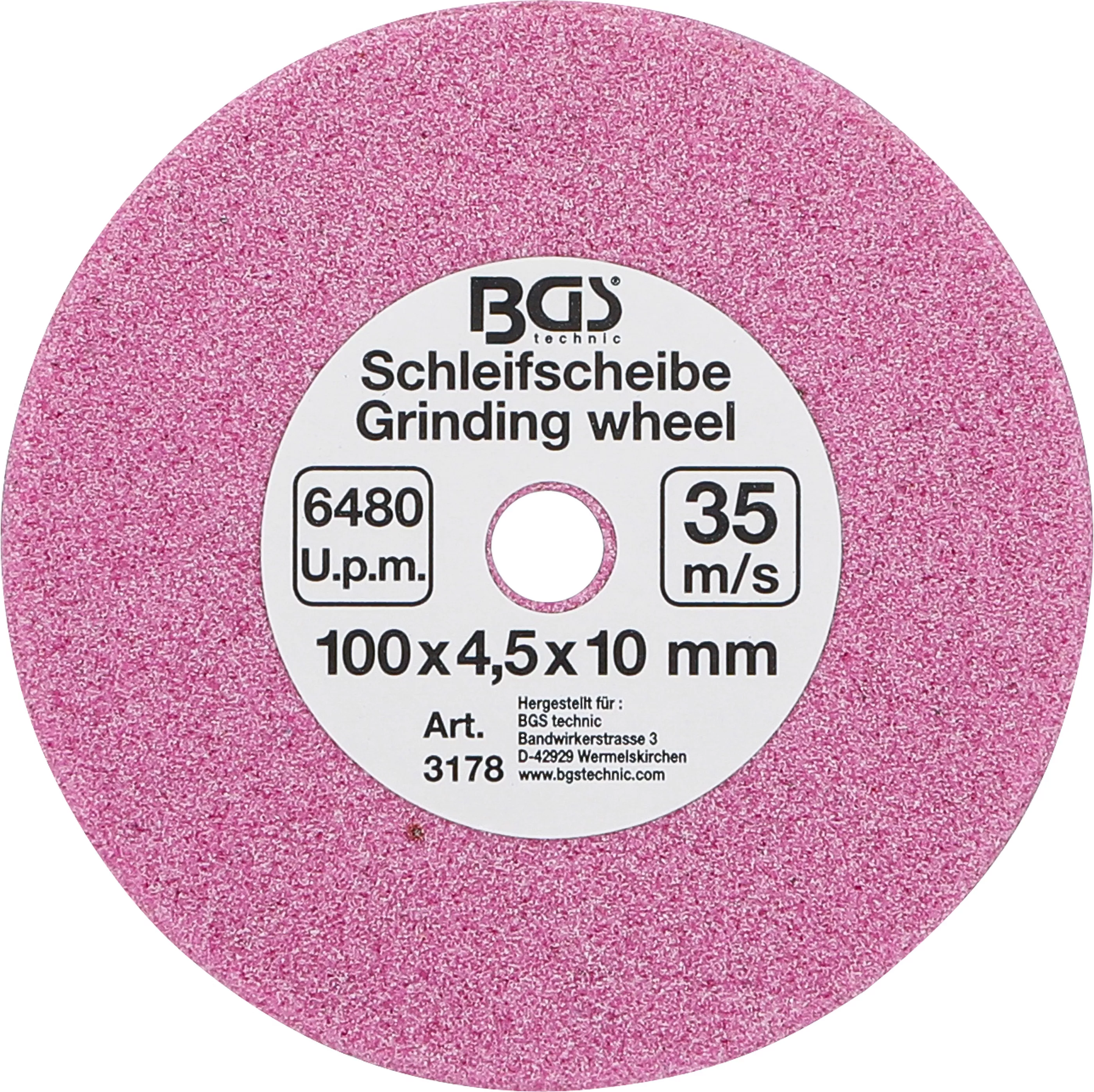 Disc de slefuire | pentru BGS 3180 | o 100 x 4,5 x 10 mm [1]