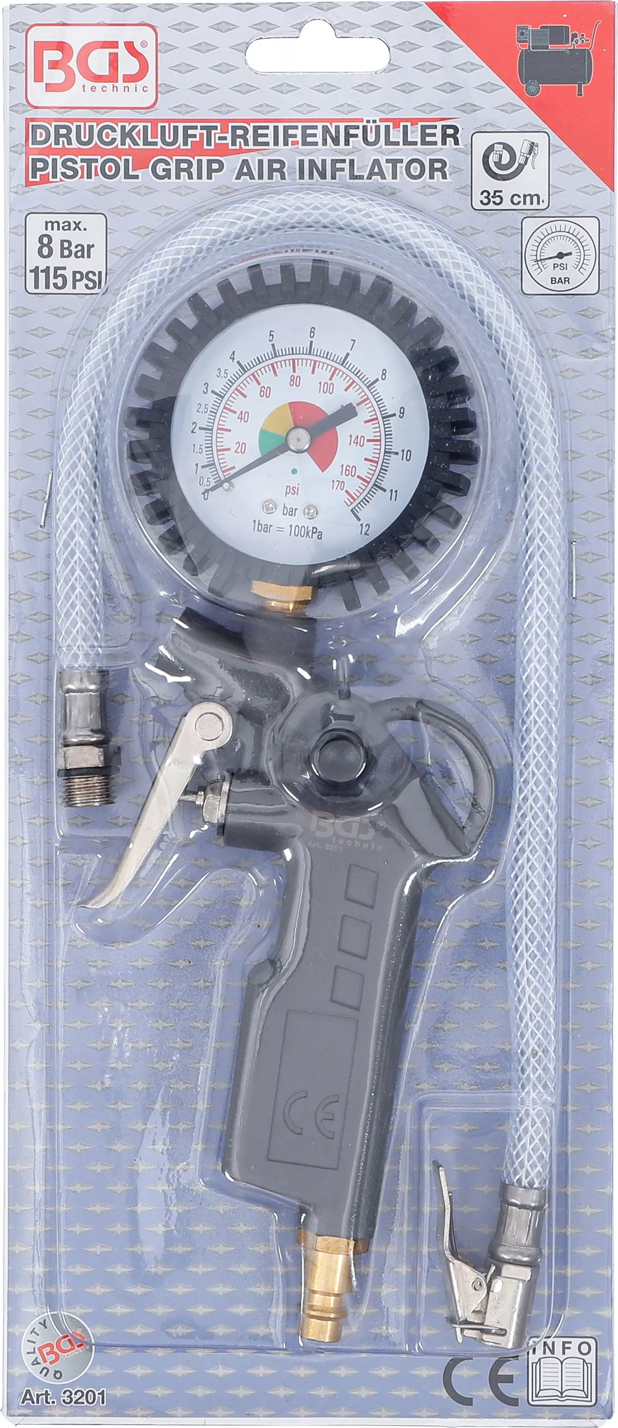 Pistol de umflare pneuri pneumatic | 0 - 8 bar [3]