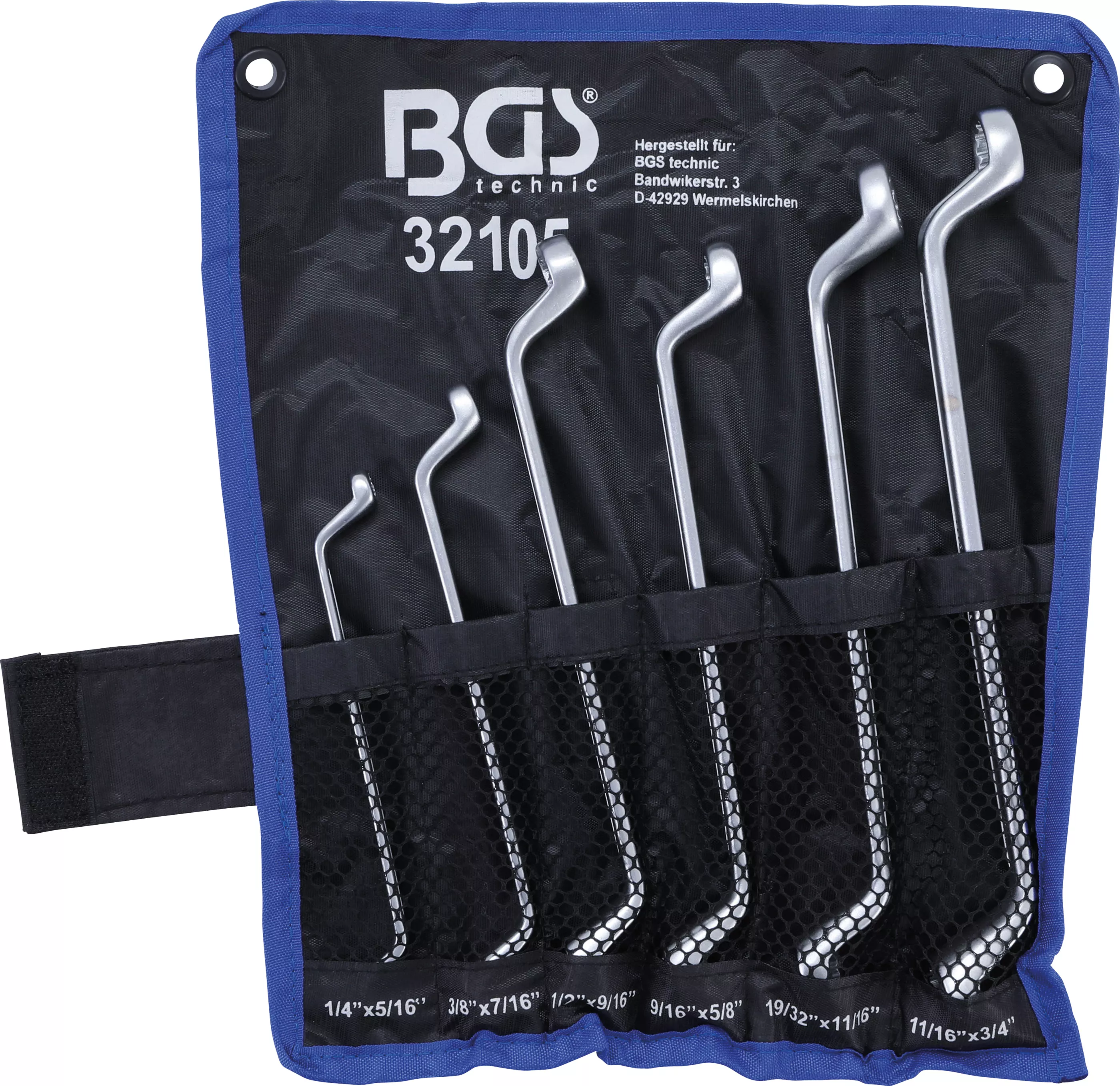 Set chei inelare duble | cotite adanc | Marimi in toli | 1/4" - 3/4"| 6 piese [2]