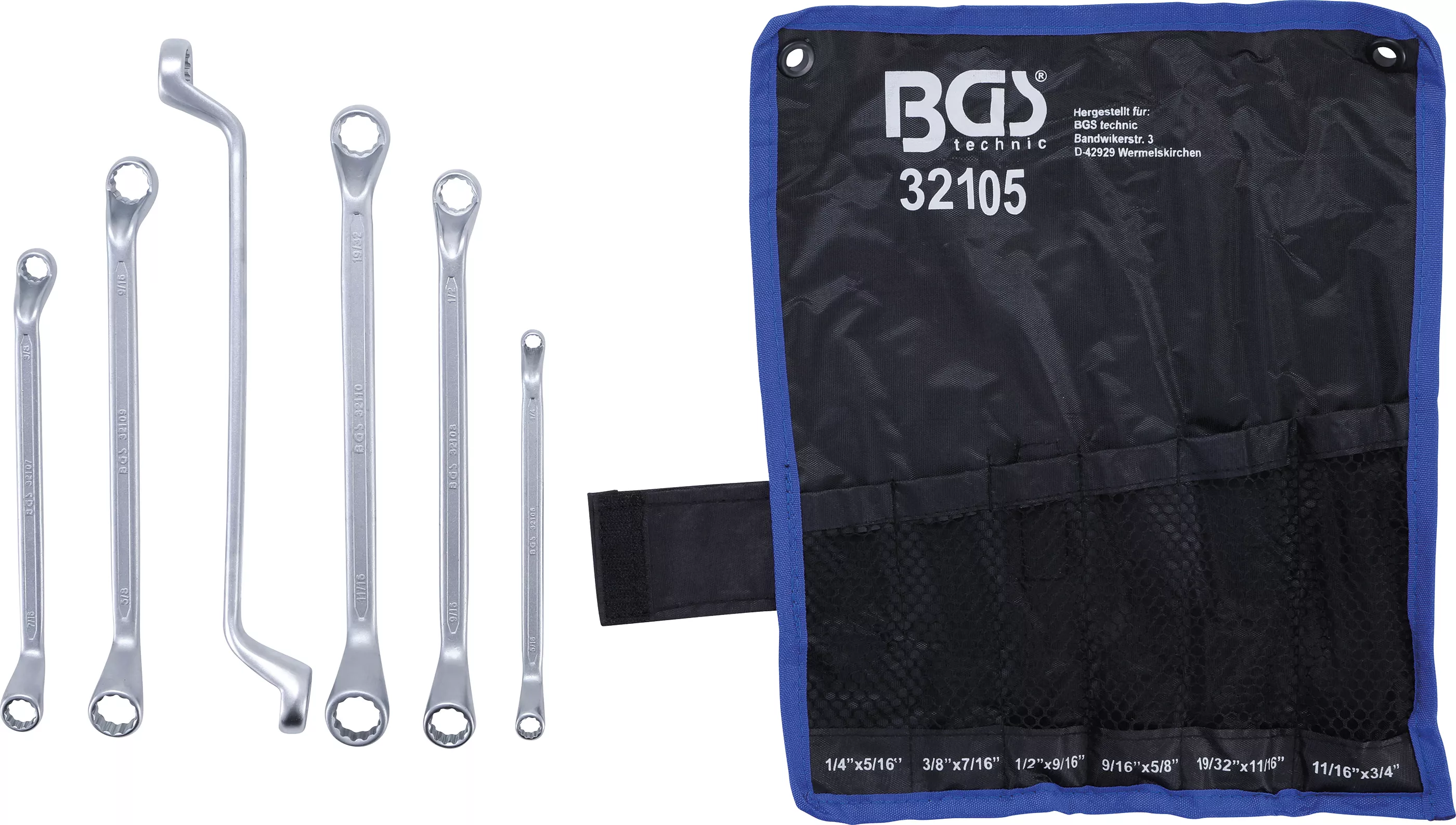 Set chei inelare duble | cotite adanc | Marimi in toli | 1/4" - 3/4"| 6 piese [4]