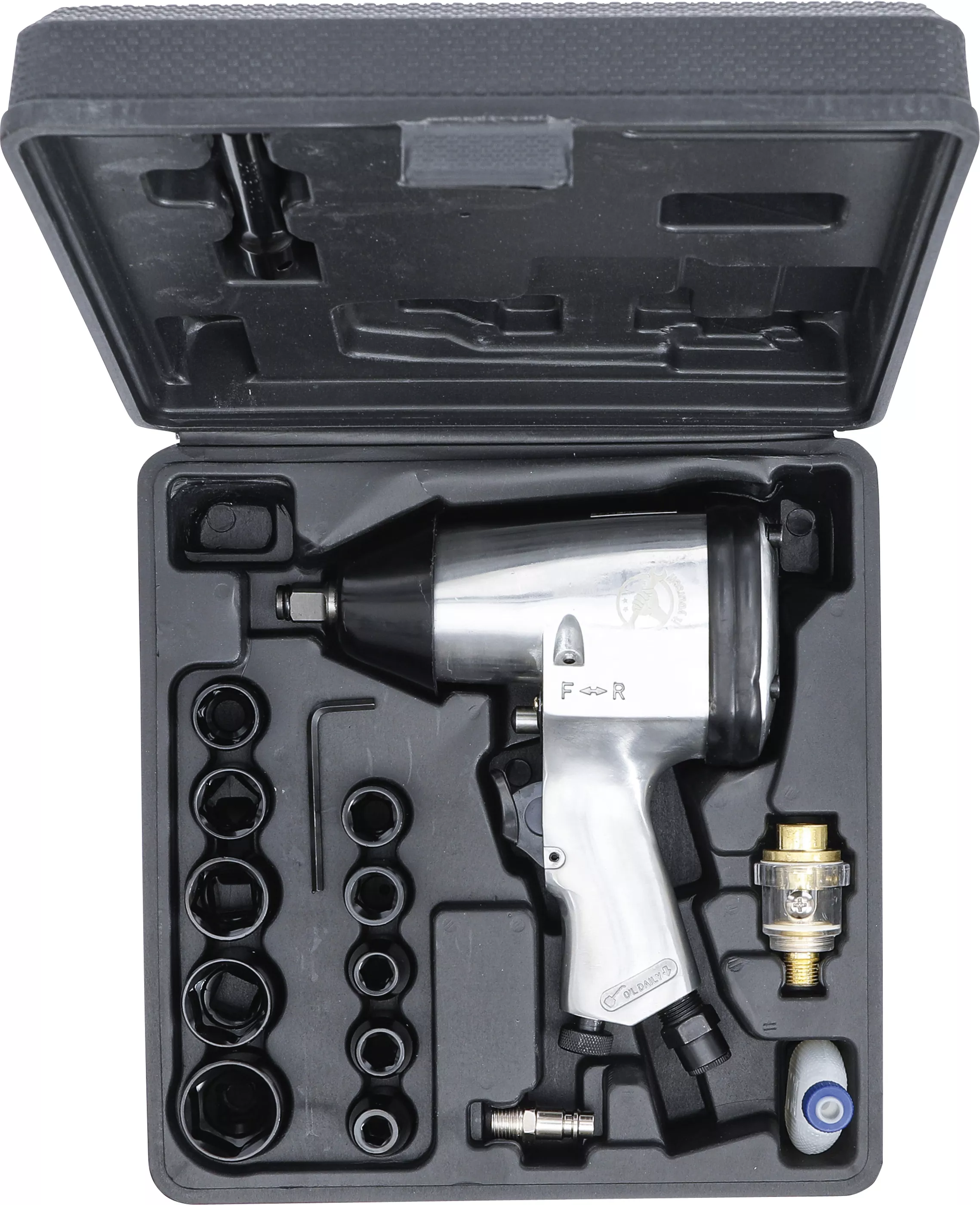 Masina de insurubat pneumatica cu impact cu set chei | 12,5 mm (1/2") | 312 Nm | 16 piese [5]