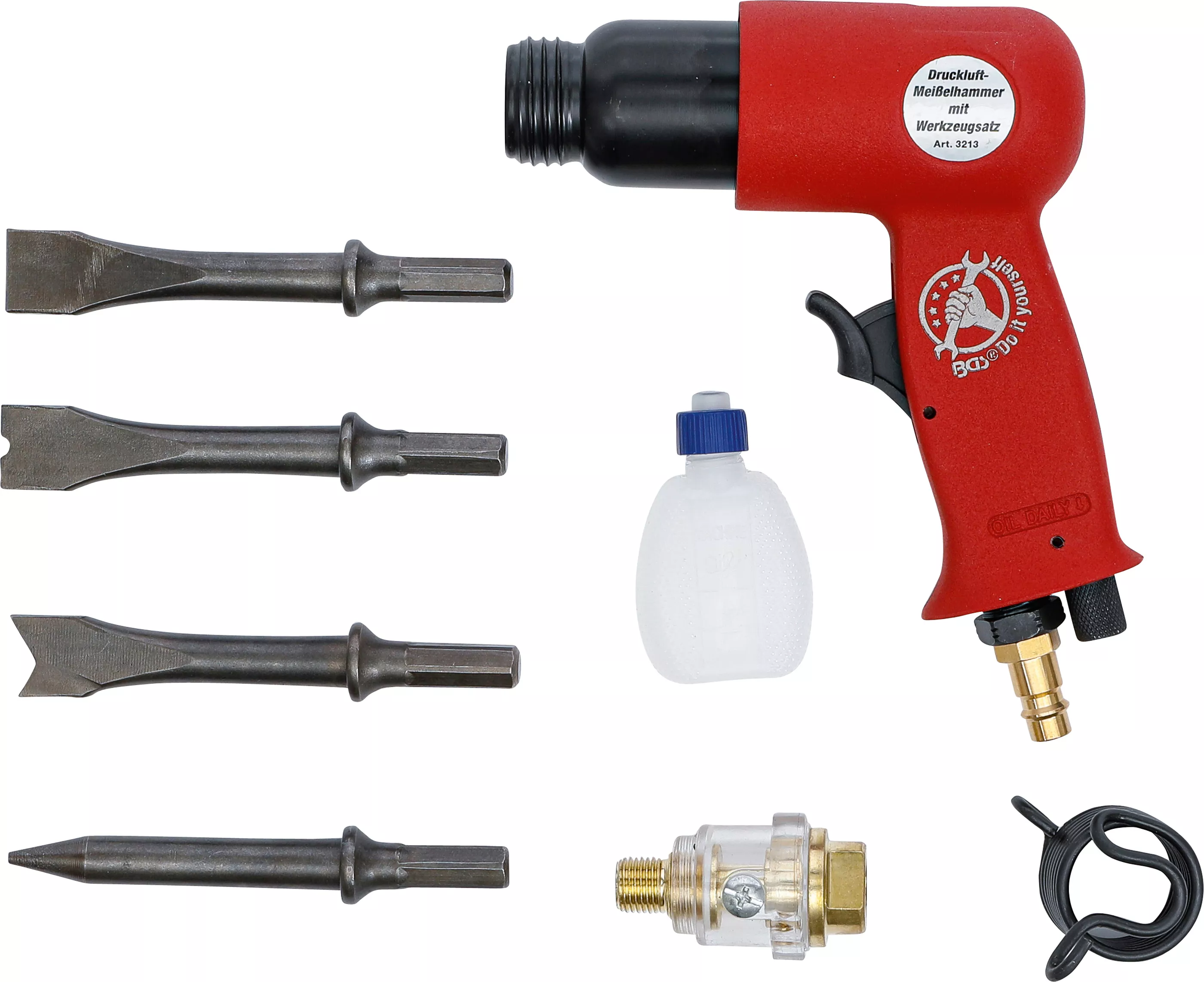 Ciocan pneumatic cu set de scule | 8 piese [8]