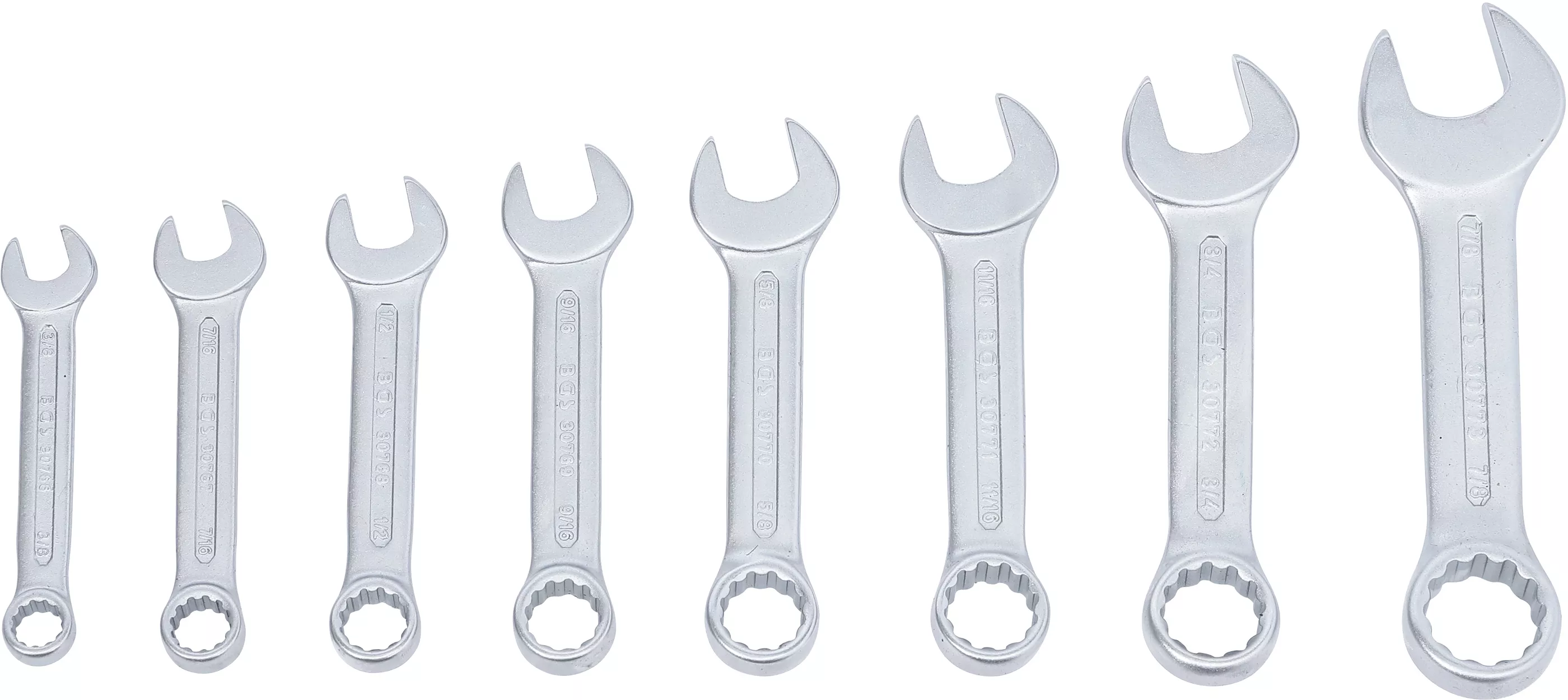Set chei combinate | extra scurte | Marimi in toli | 3/8" - 7/8" | 8 piese [3]