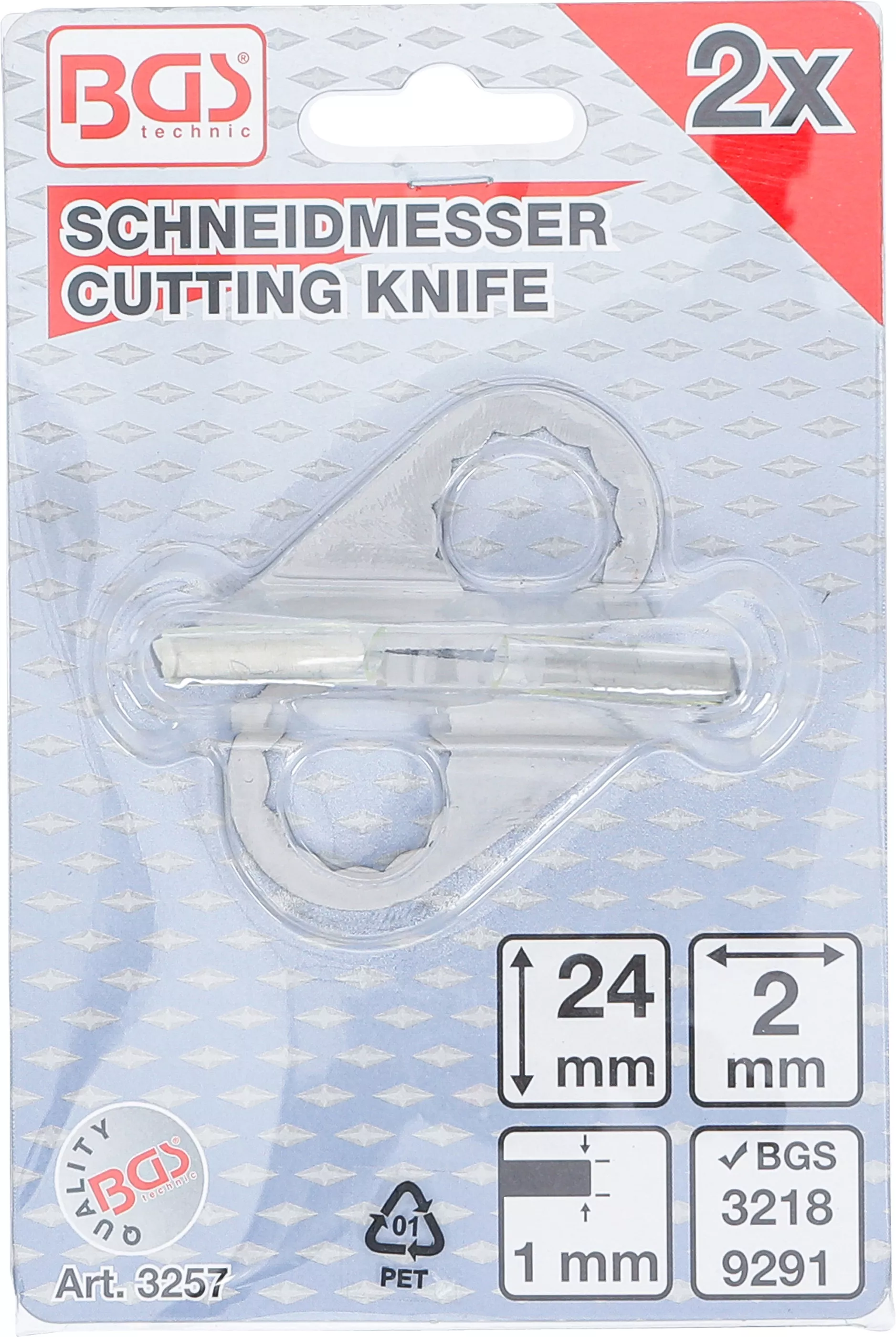 Cutit taiere, semirotund | pentru BGS 3218, 9291 | 2 x 24 mm | 2 piese [3]