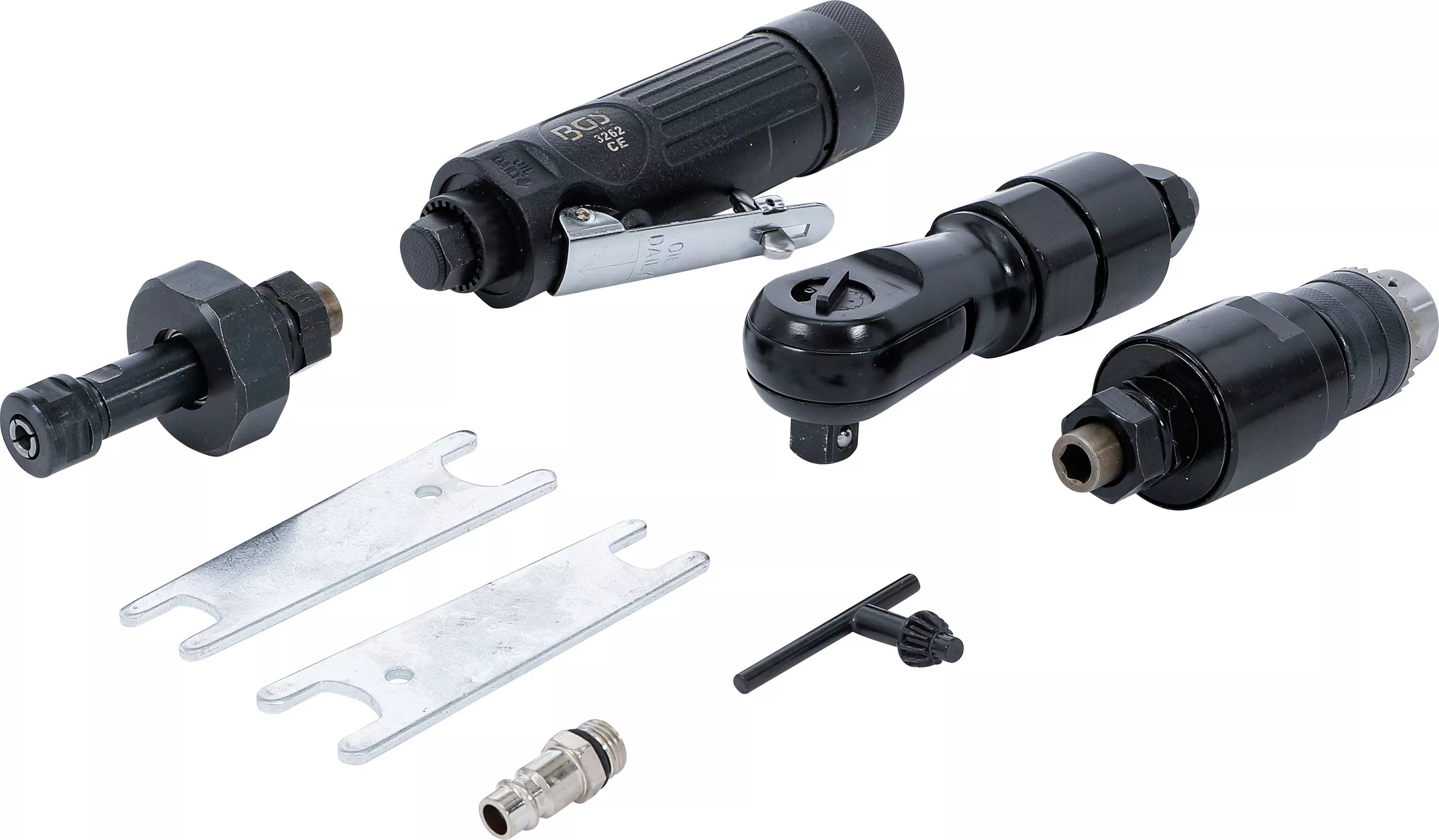 Unelte şi scule pneumatice - Dispozitiv pneumatic multifunctional cu 3 capete de lucru interschimbabile