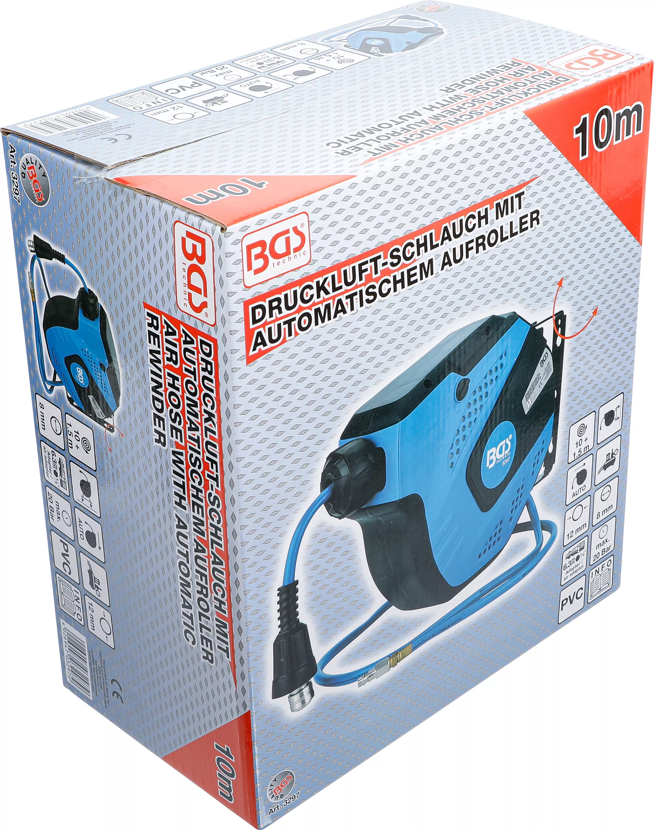 Furtun aer comprimat cu derulator | automat | 10 m [6]