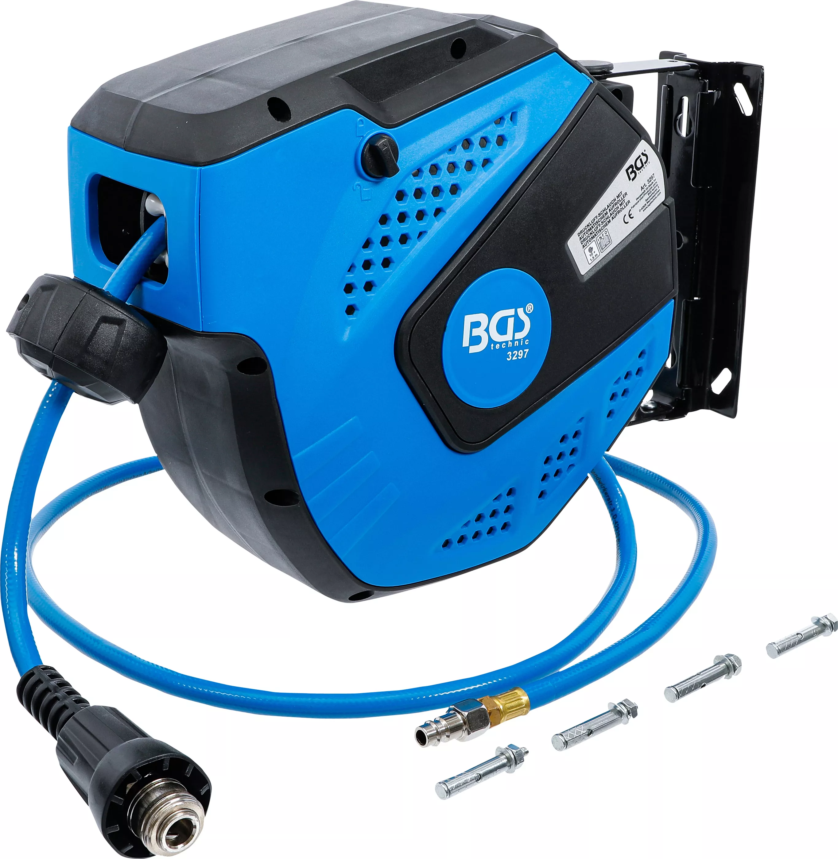 Scule - Furtun aer comprimat cu derulator | automat | 10 m