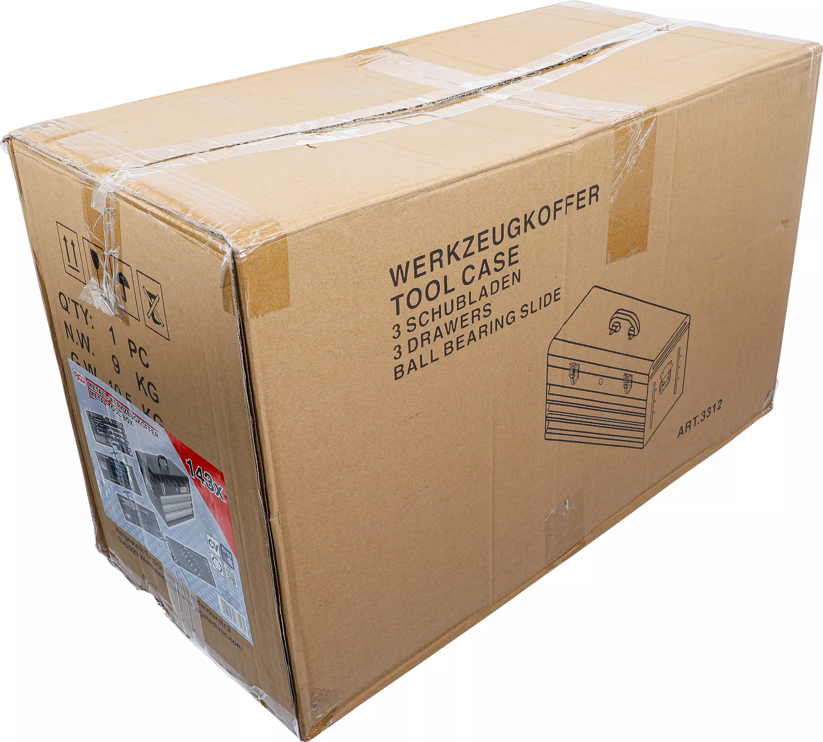 Cutie unelte din metal | 3 sertare | cu 143 unelte [10]