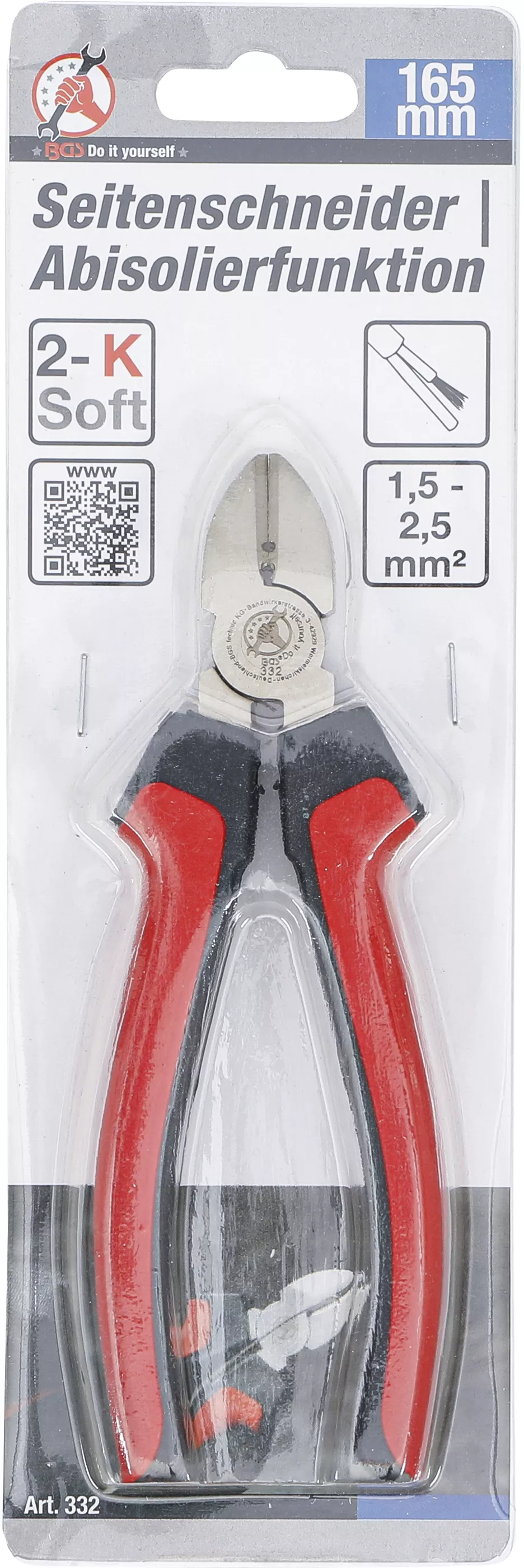 Cleste cu taietura laterala | Functie de dezizolare | 165 mm [4]