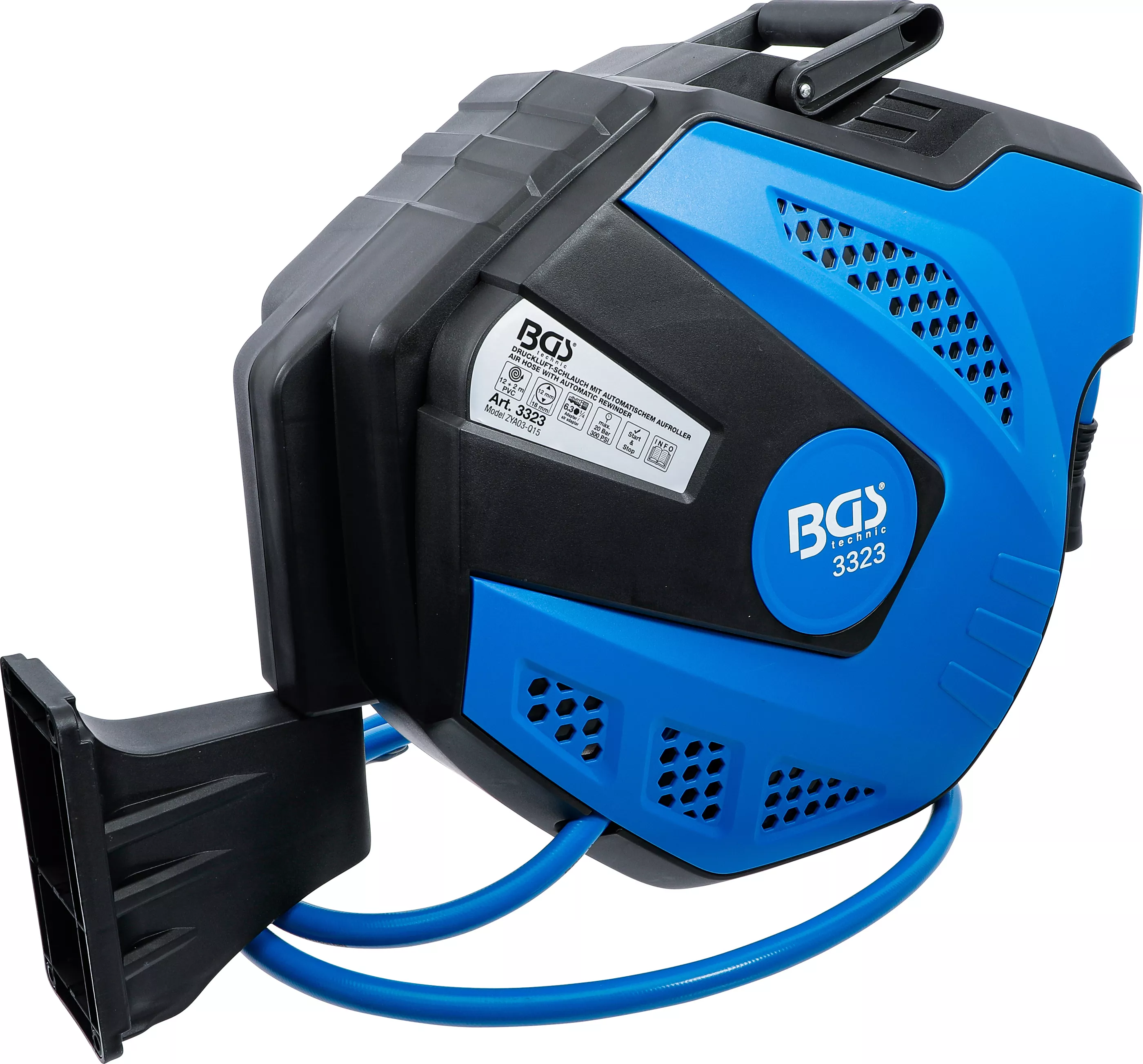 Furtun aer comprimat cu derulator | automat | 12 m + 2 m [3]