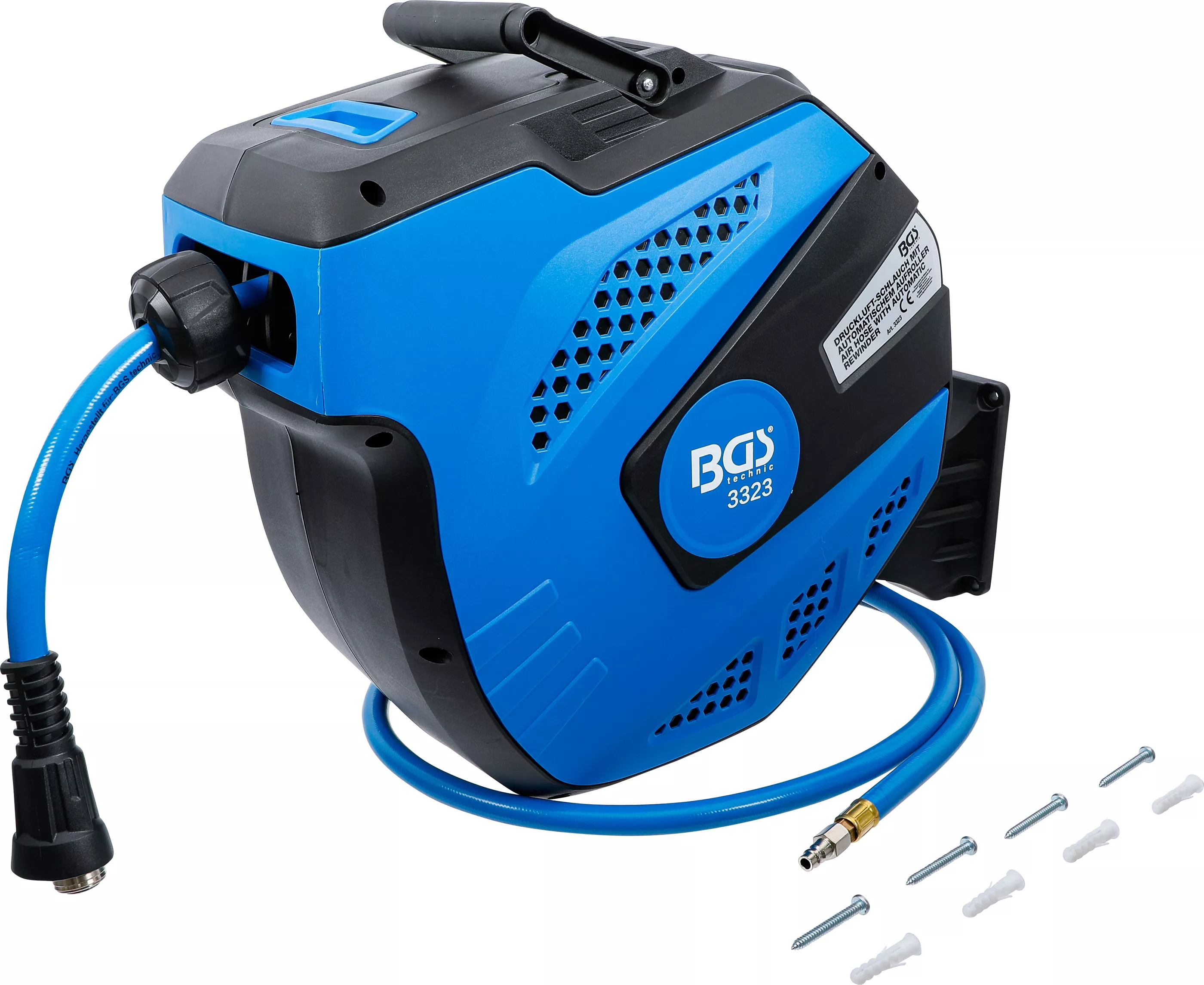 Furtunuri - Furtun aer comprimat cu derulator | automat | 12 m + 2 m