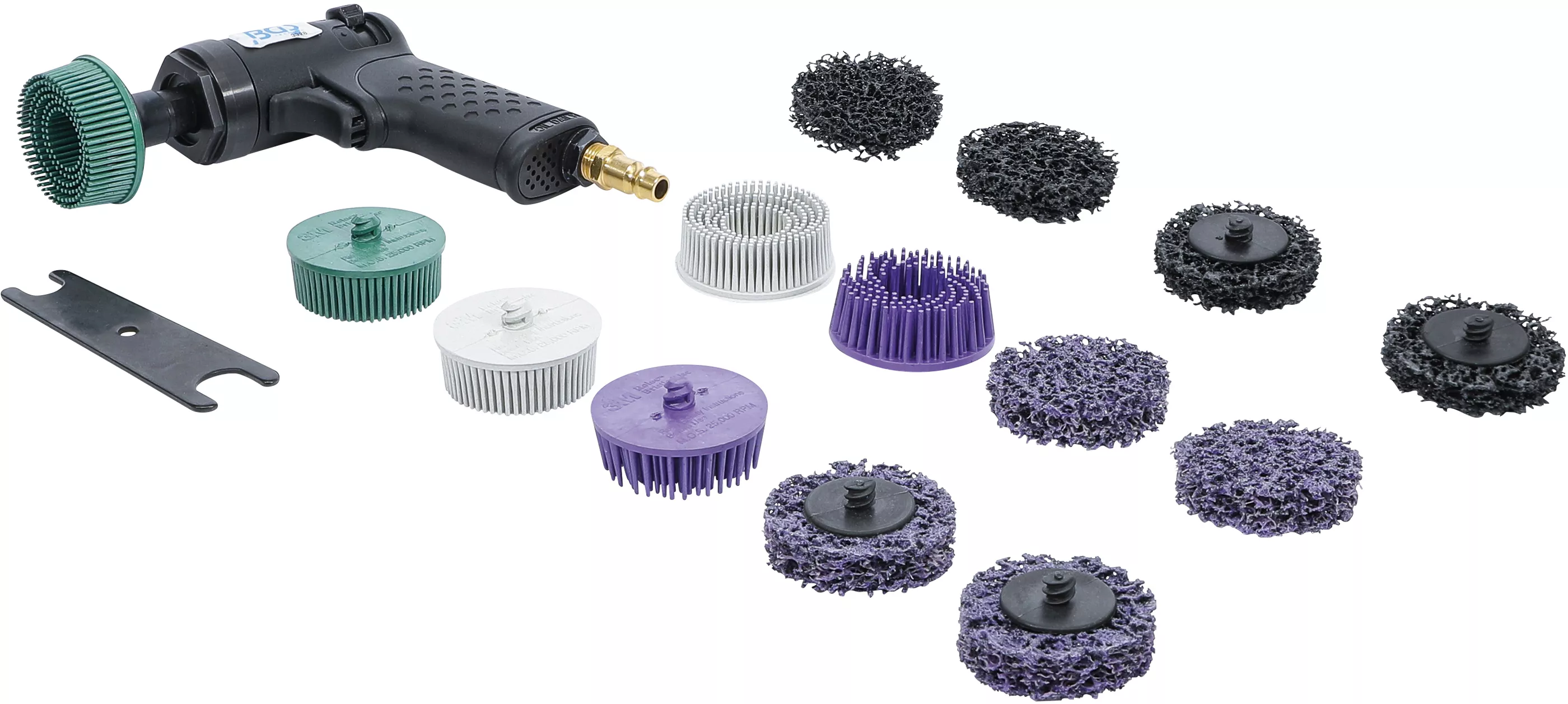Set perii slefuire pneumatica | 17 piese [2]