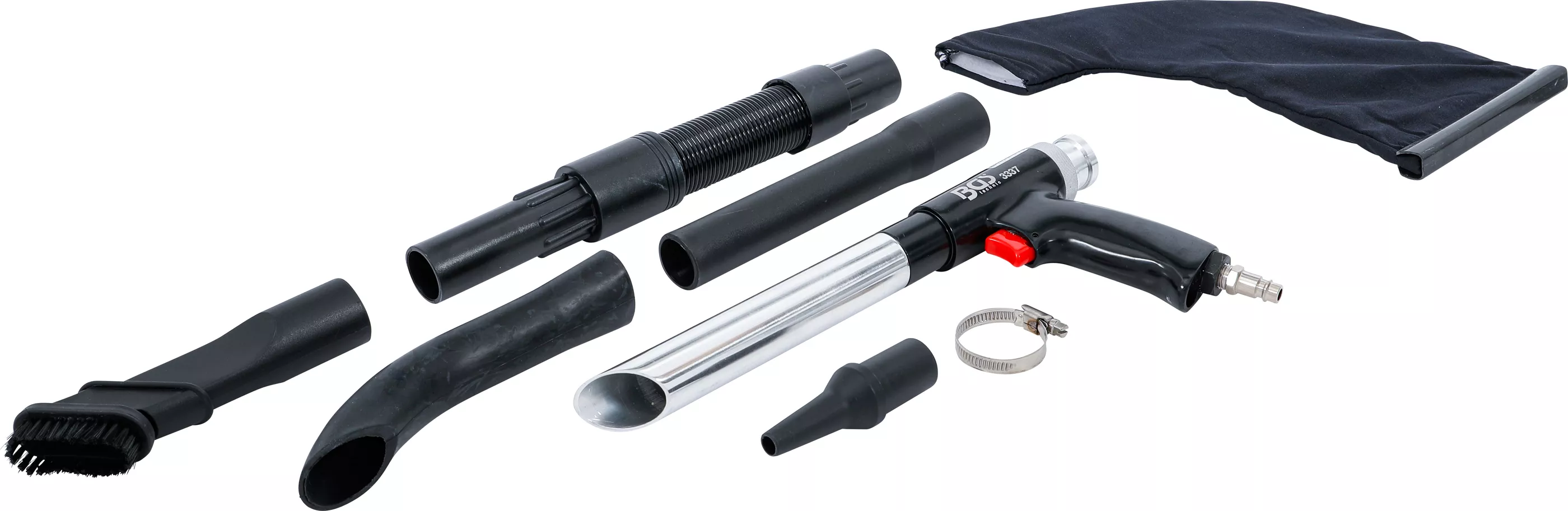 Pistol de aspirare / suflat cu aer comprimat | comutabil | 8 piese [6]