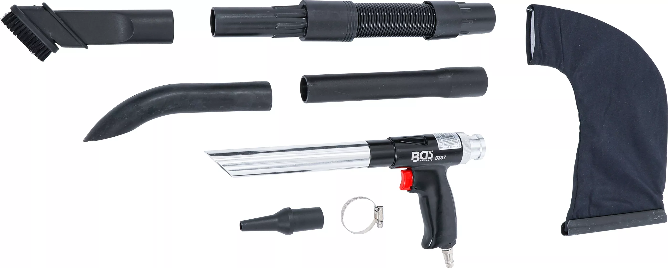Pistoale de suflat - Pistol de aspirare / suflat cu aer comprimat | comutabil | 8 piese