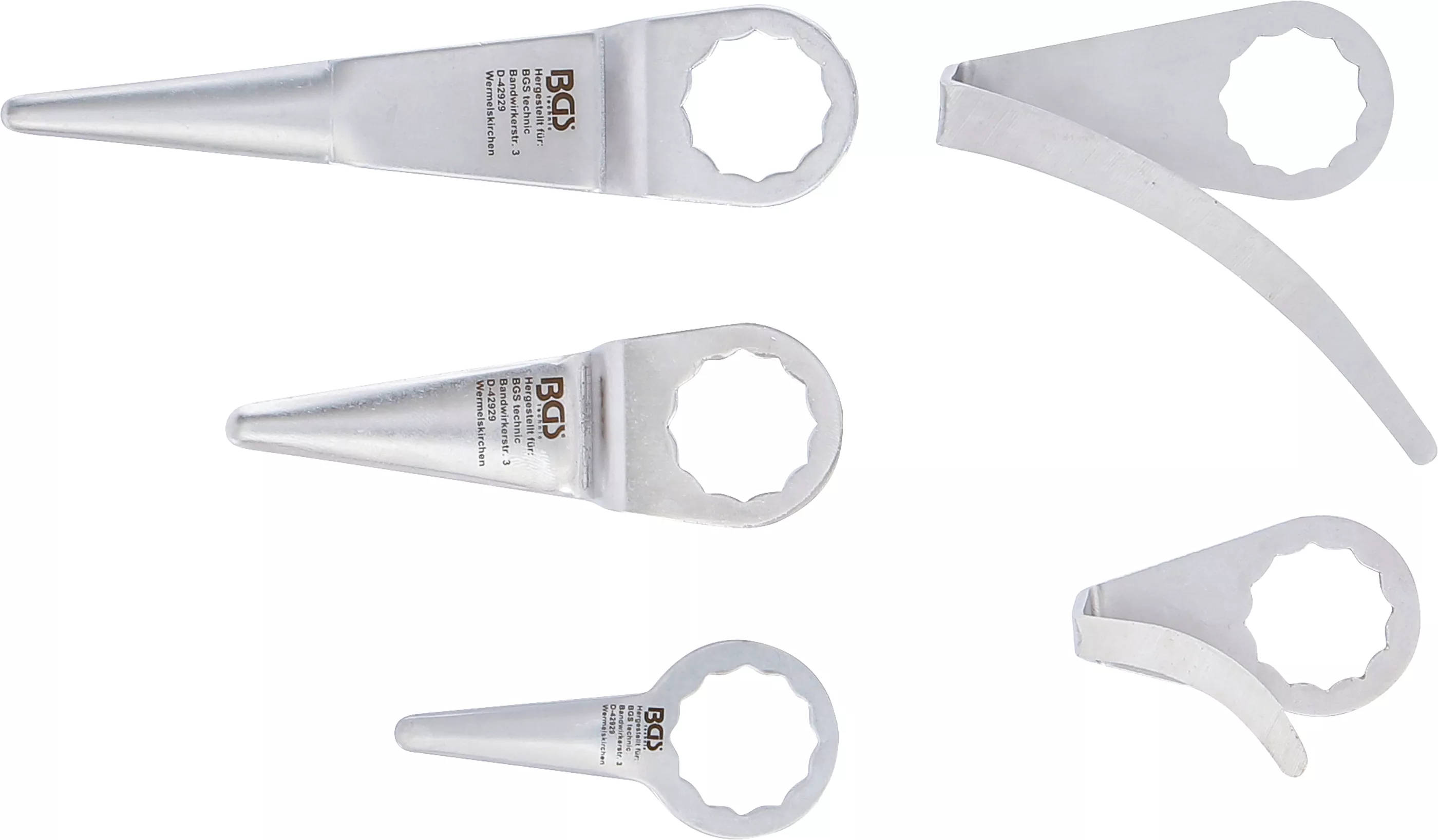 Set cutite taiere pentru extractor pneumatic geamuri | pentru BGS 3218, 9291 | 5 piese [5]