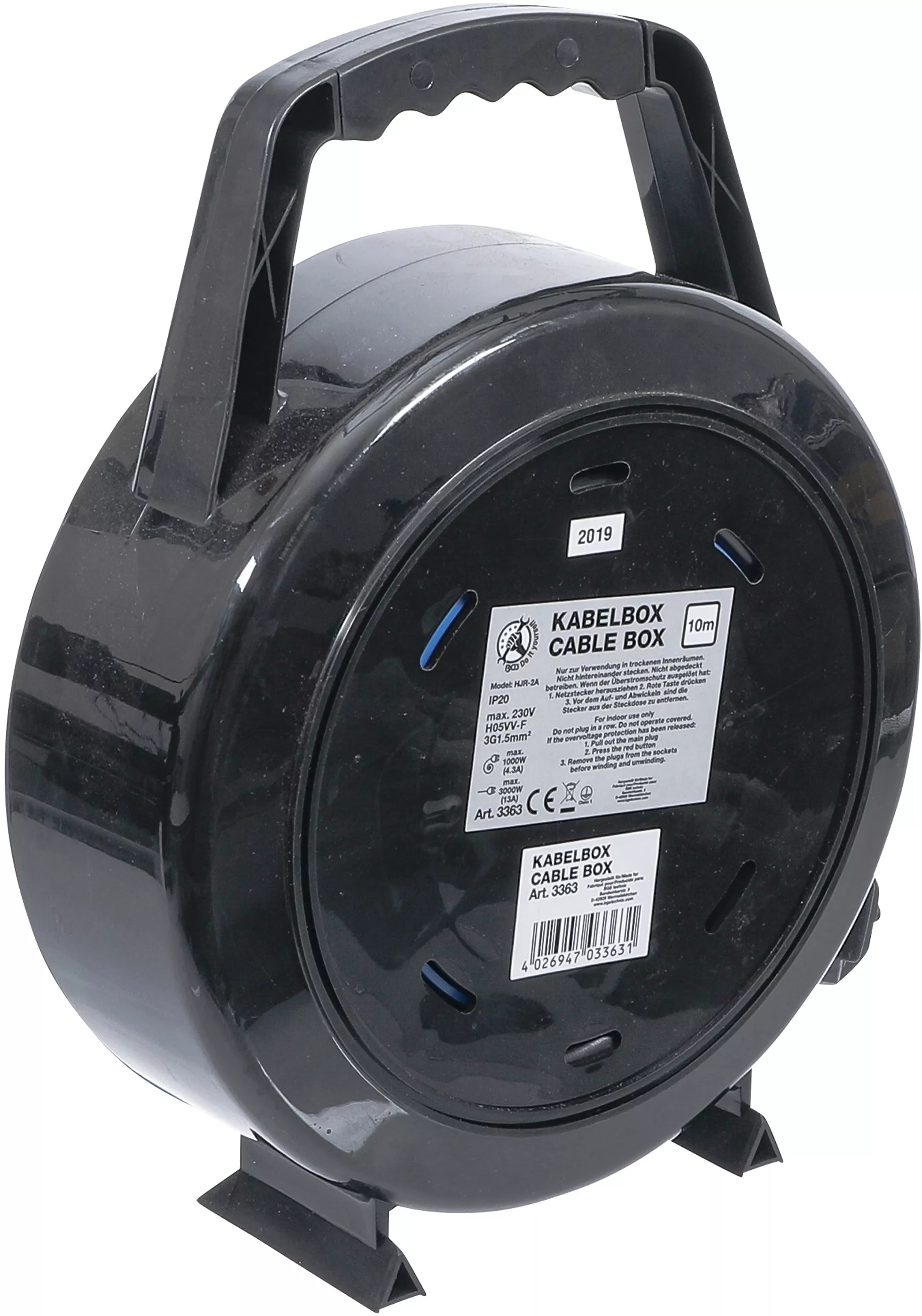 Caseta cabluri | 10 m | 3 x 1,5 mm² | 4 prize | IP 20 | 3000 W [3]