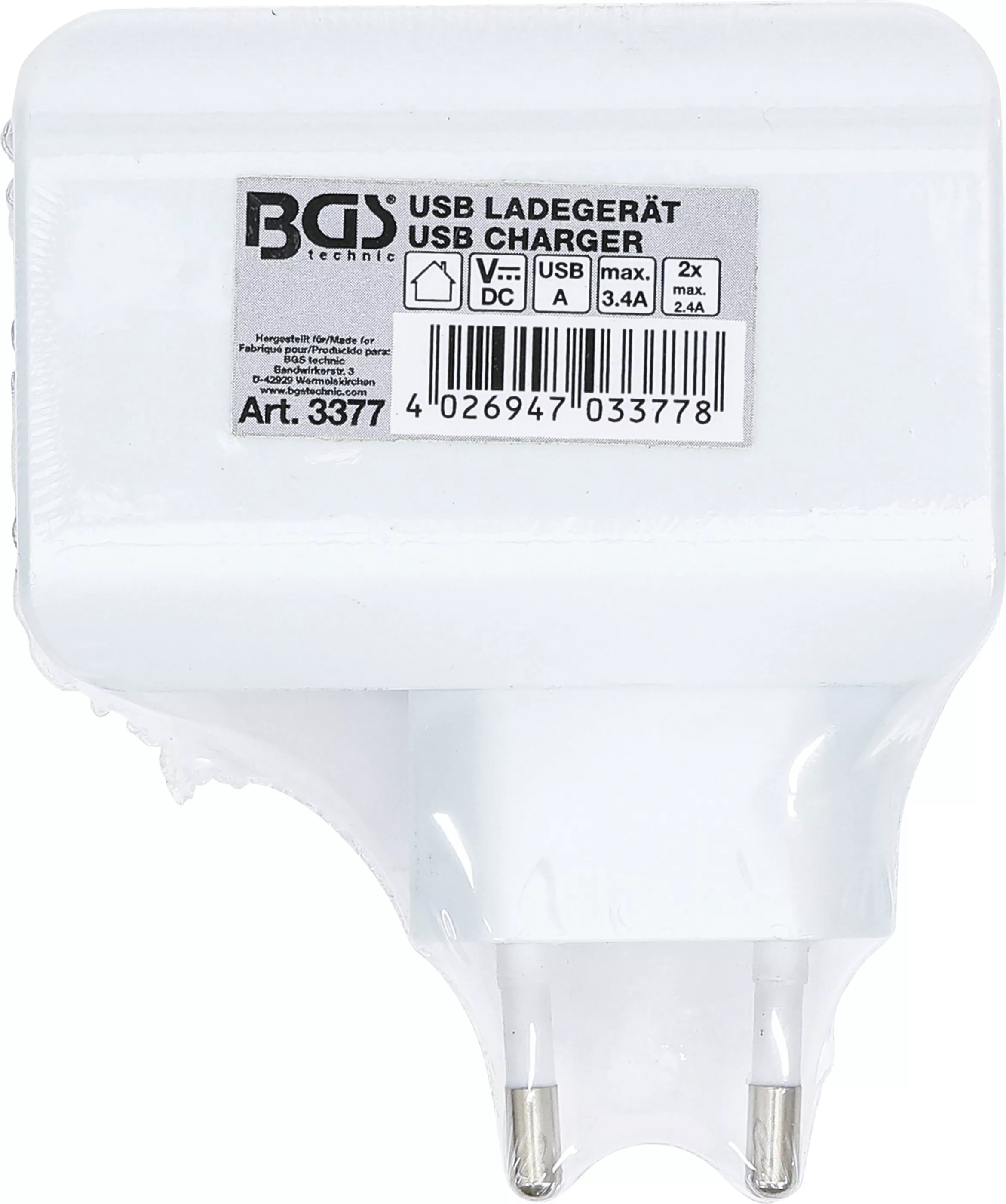 incarcator USB universal | 3 porturi USB | max 3,4 A total max. 2,4 A / USB | 110 - 240 V [2]