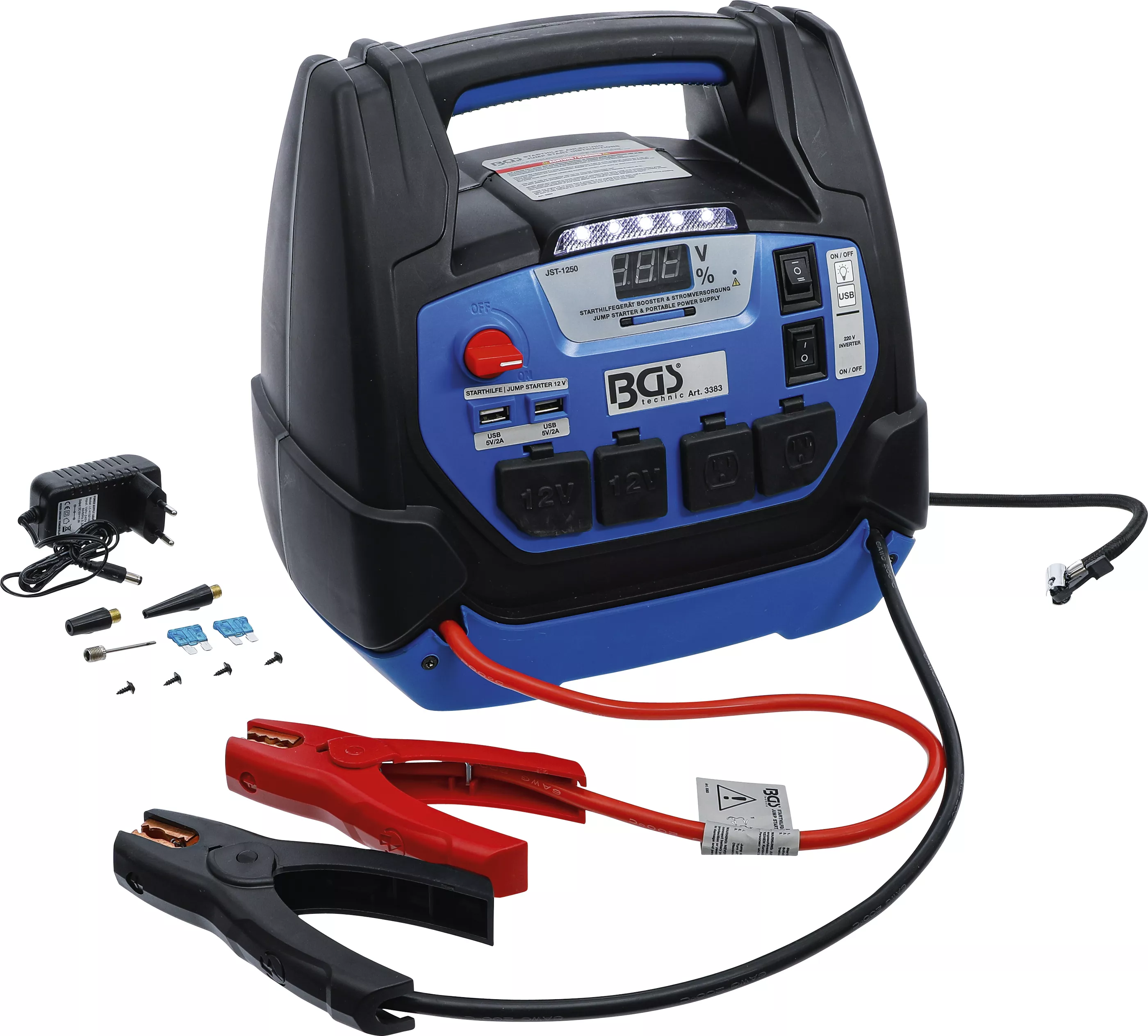 Accesorii auto - Aparat asistenta start multifunctional si alimentare electrica mobila | 5-in-1 | 18 Ah