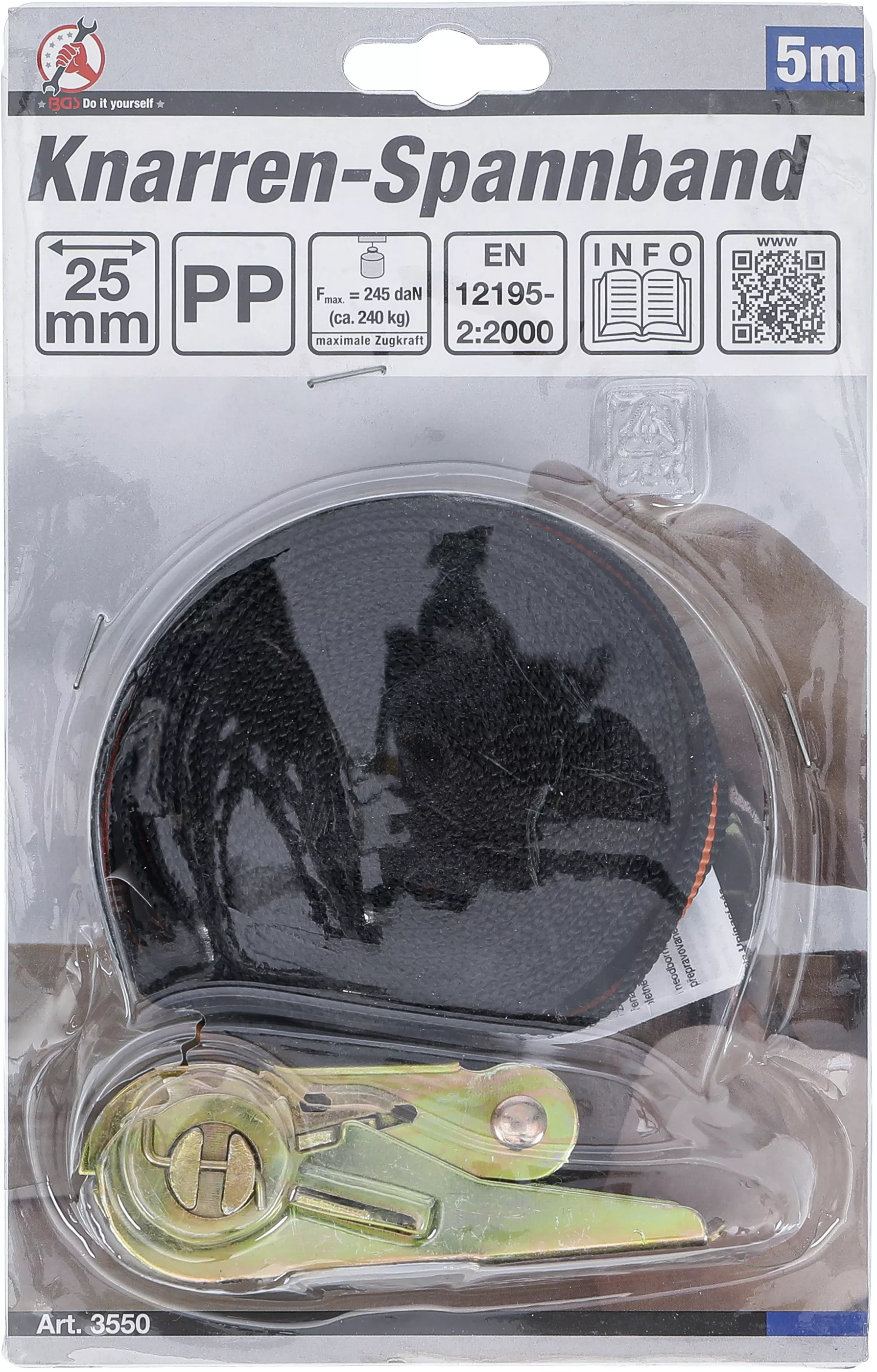 Banda de tensionare cu clichet | 5 m x 25 mm [3]