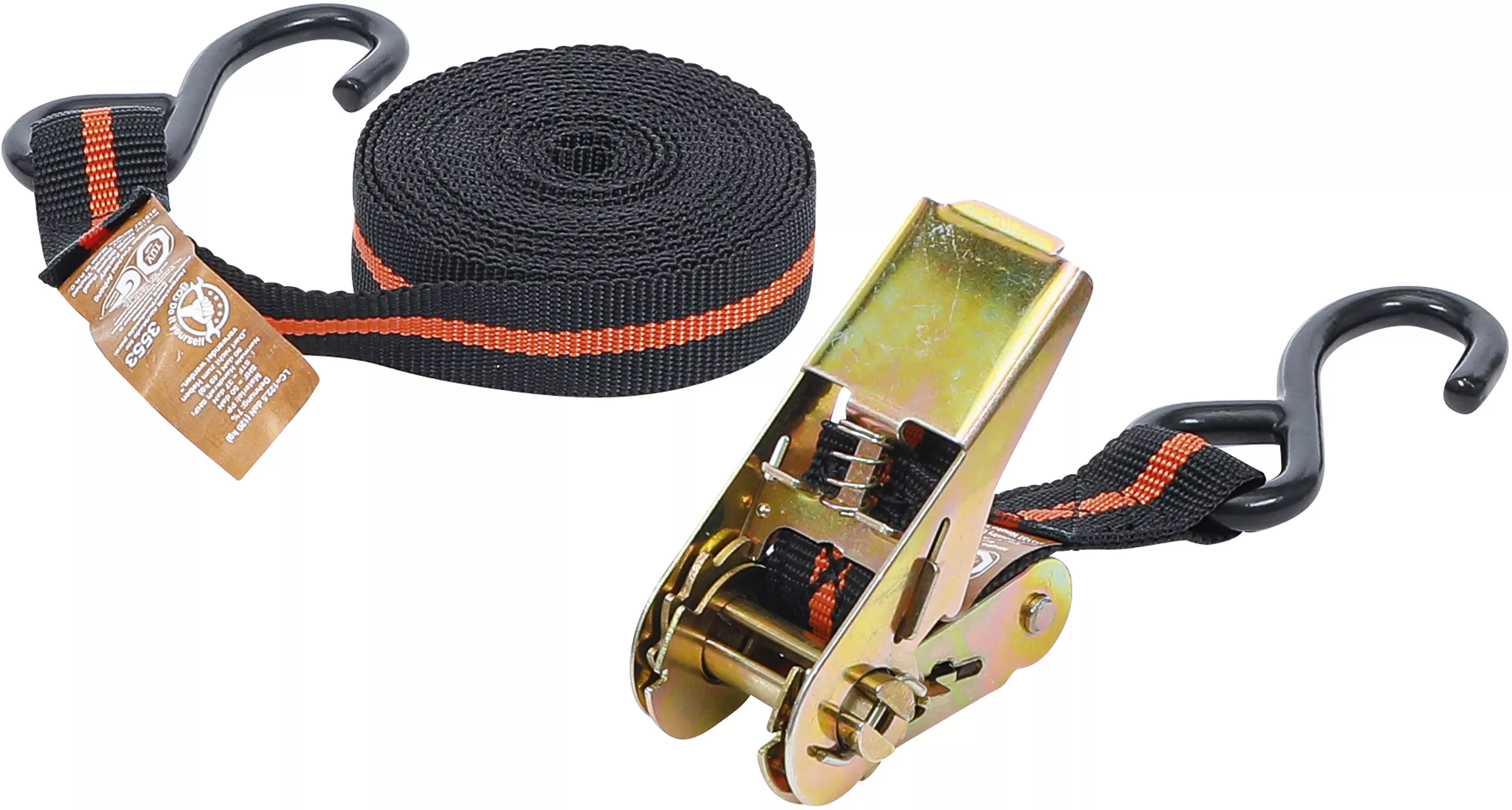 Banda de tensionare cu clichet | cu 2 carlige grele | 5 m x 24 mm [1]