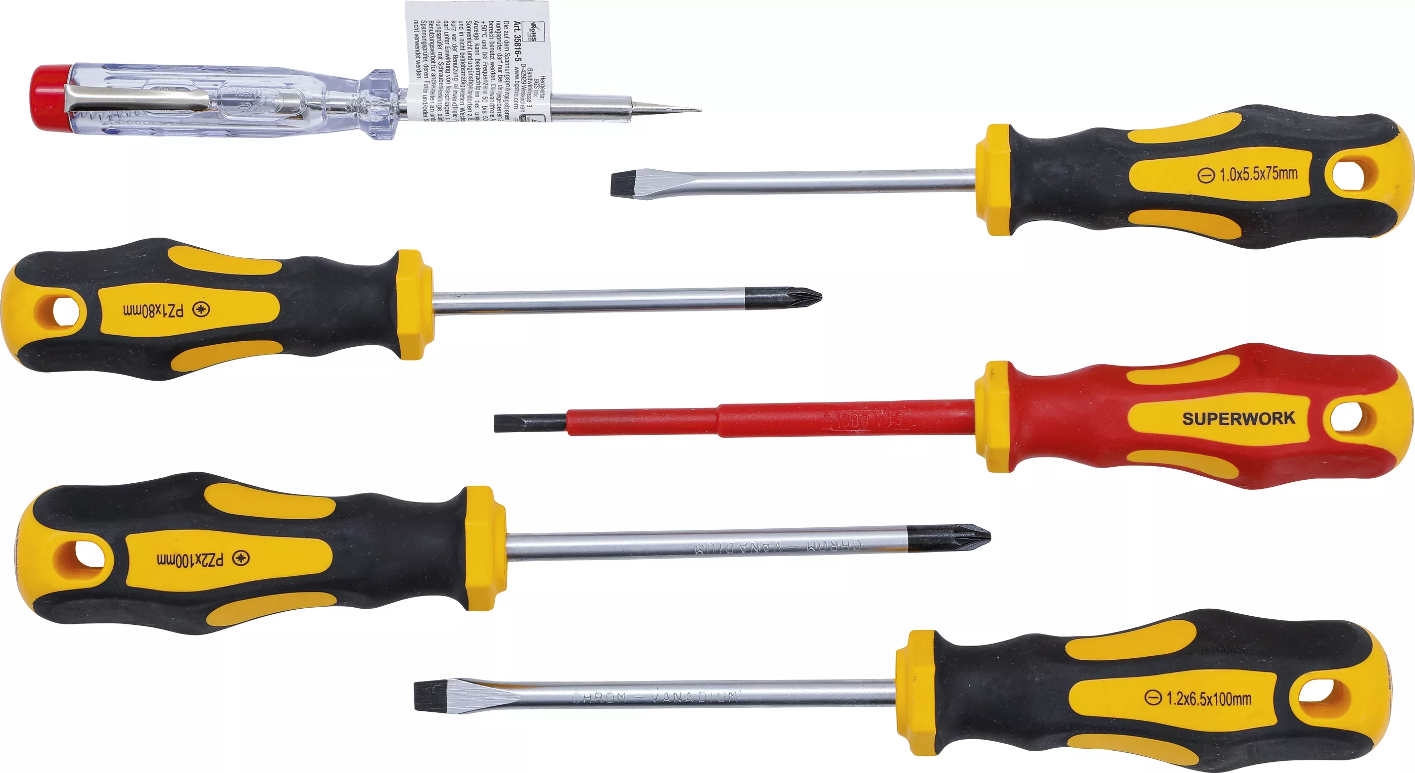 Set surubelnite electrician VDE | lama dreapta / cap cruce | 6 piese [1]