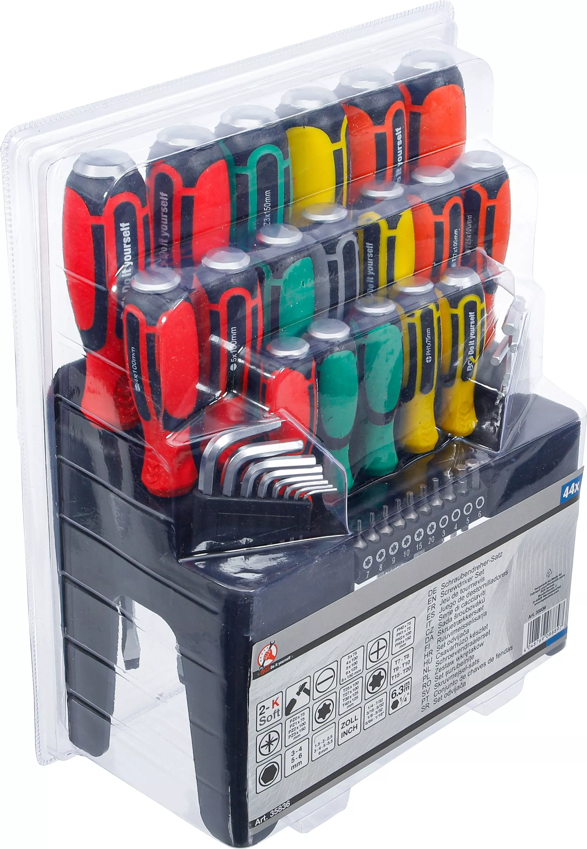 Set surubelnite | cu sortiment de biti | in suport de plastic | 44 piese [5]