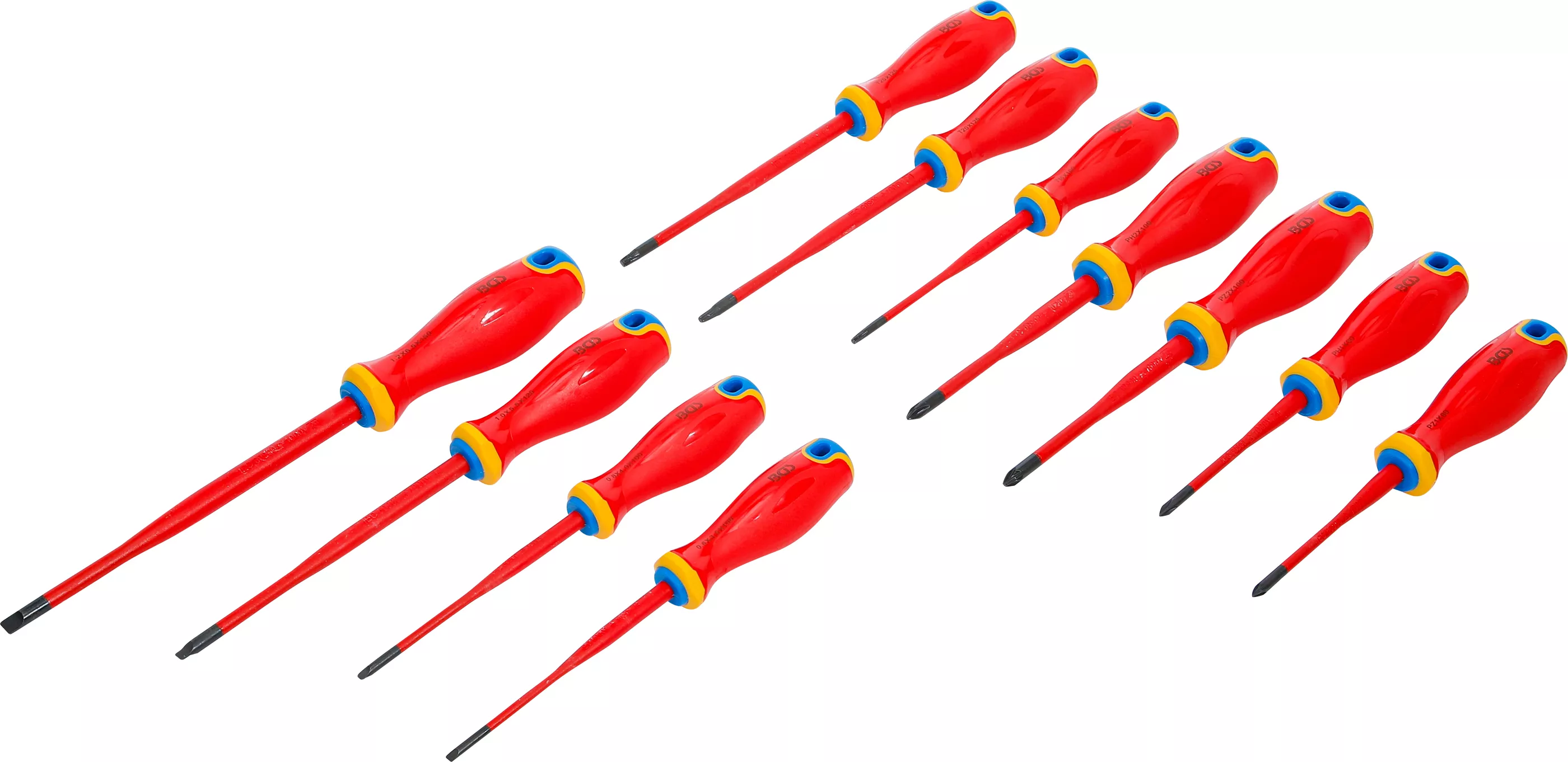 Şurubelniţe - Set surubelnite VDE | varfuri extra subtiri | 11 piese