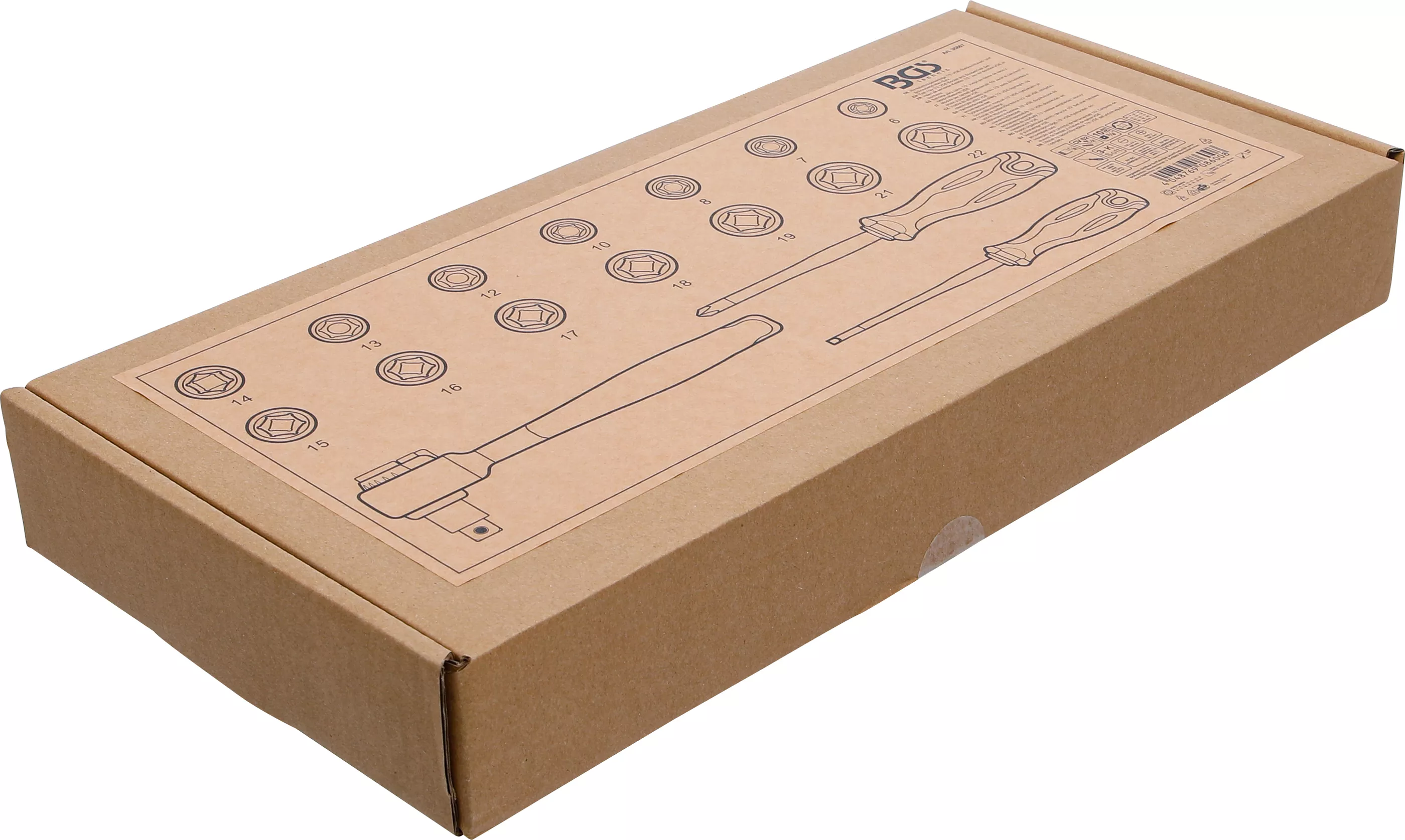 Suport organizator pentru carucior 1/3: Set chei tubulare si surubelnite VDE | 10 mm (3/8") | 17 piese [3]