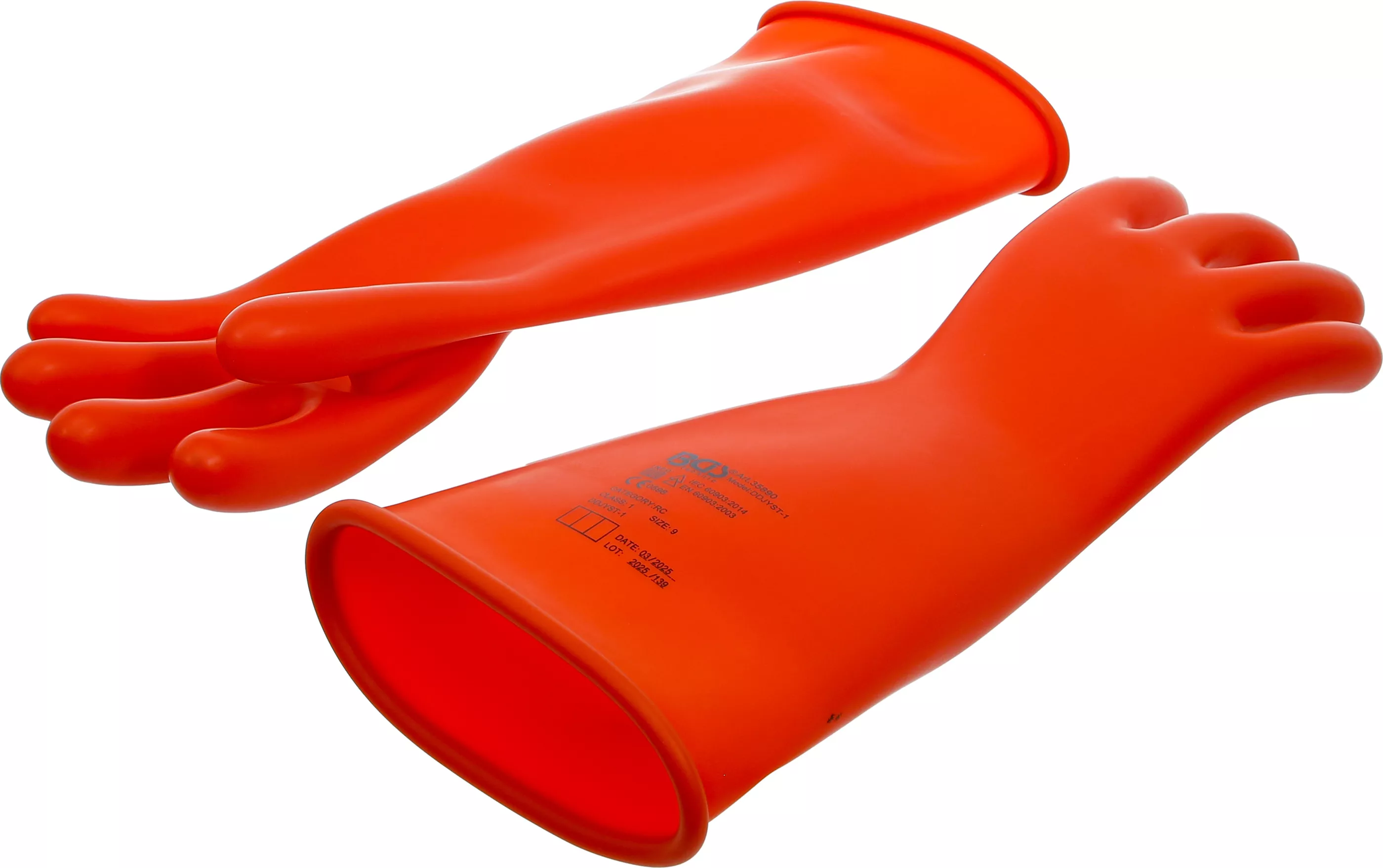Protecţia muncii - Manusi de protectie pentru electricieni | cu izolatie de protectie din latex natural | Marime 9 (L)