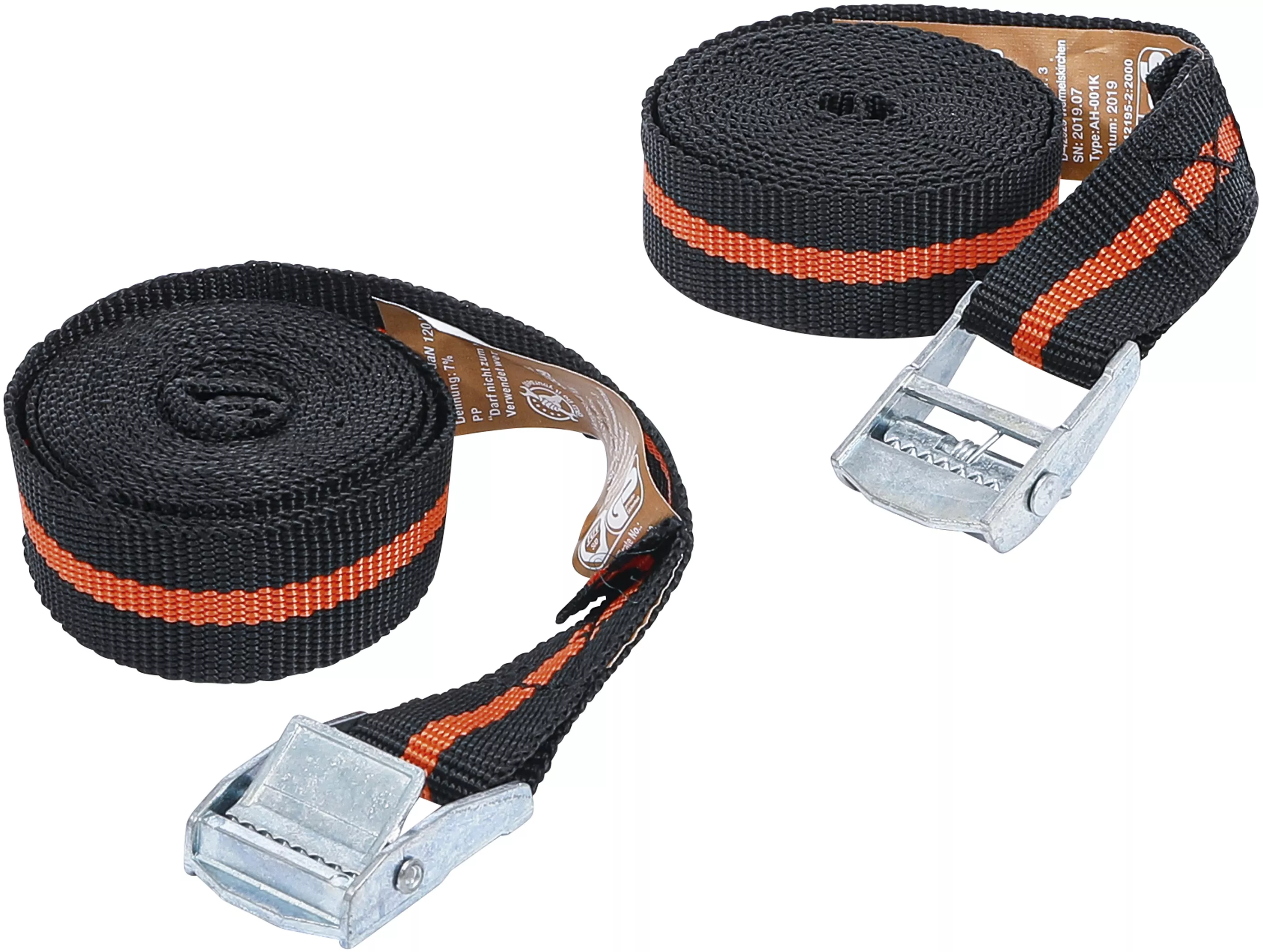 Set banda de tensionare cu inchizatoare rapida | 2,5 m x 25 mm | 2 piese [1]