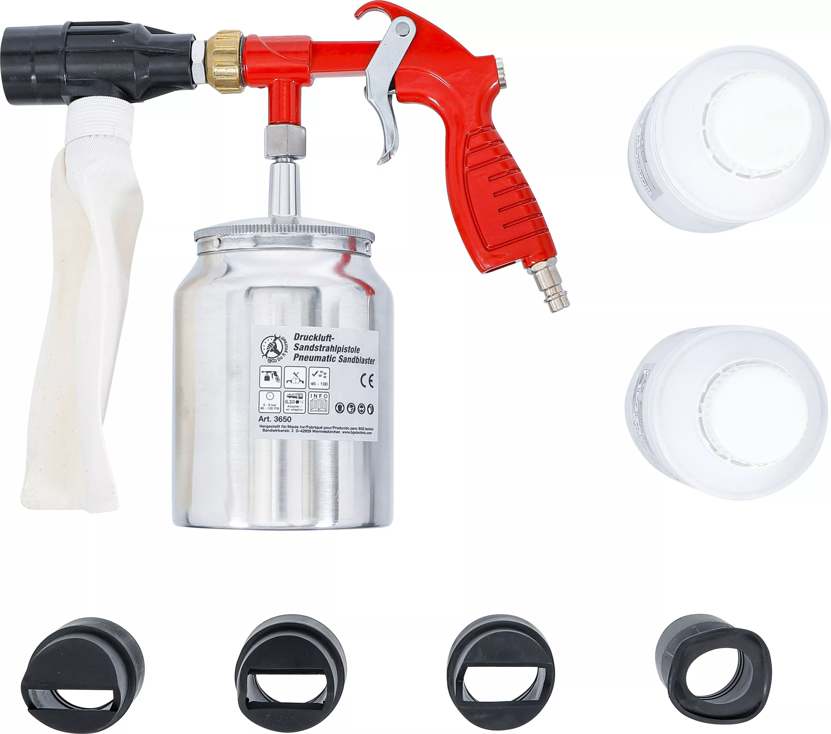Pistol de sablare pneumatic inclusiv accesorii [3]
