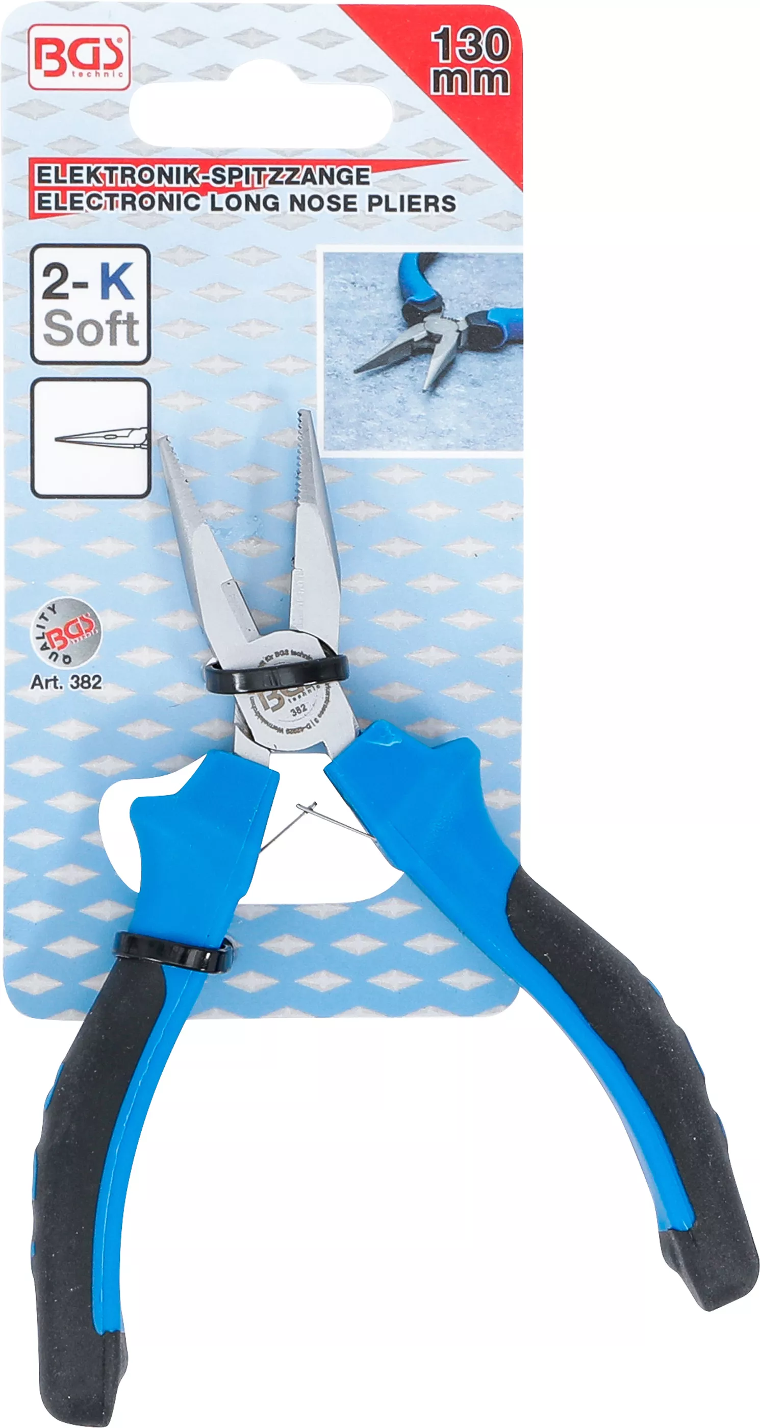 Cleste cu varf electronist | drept | cu arc | 130 mm [5]