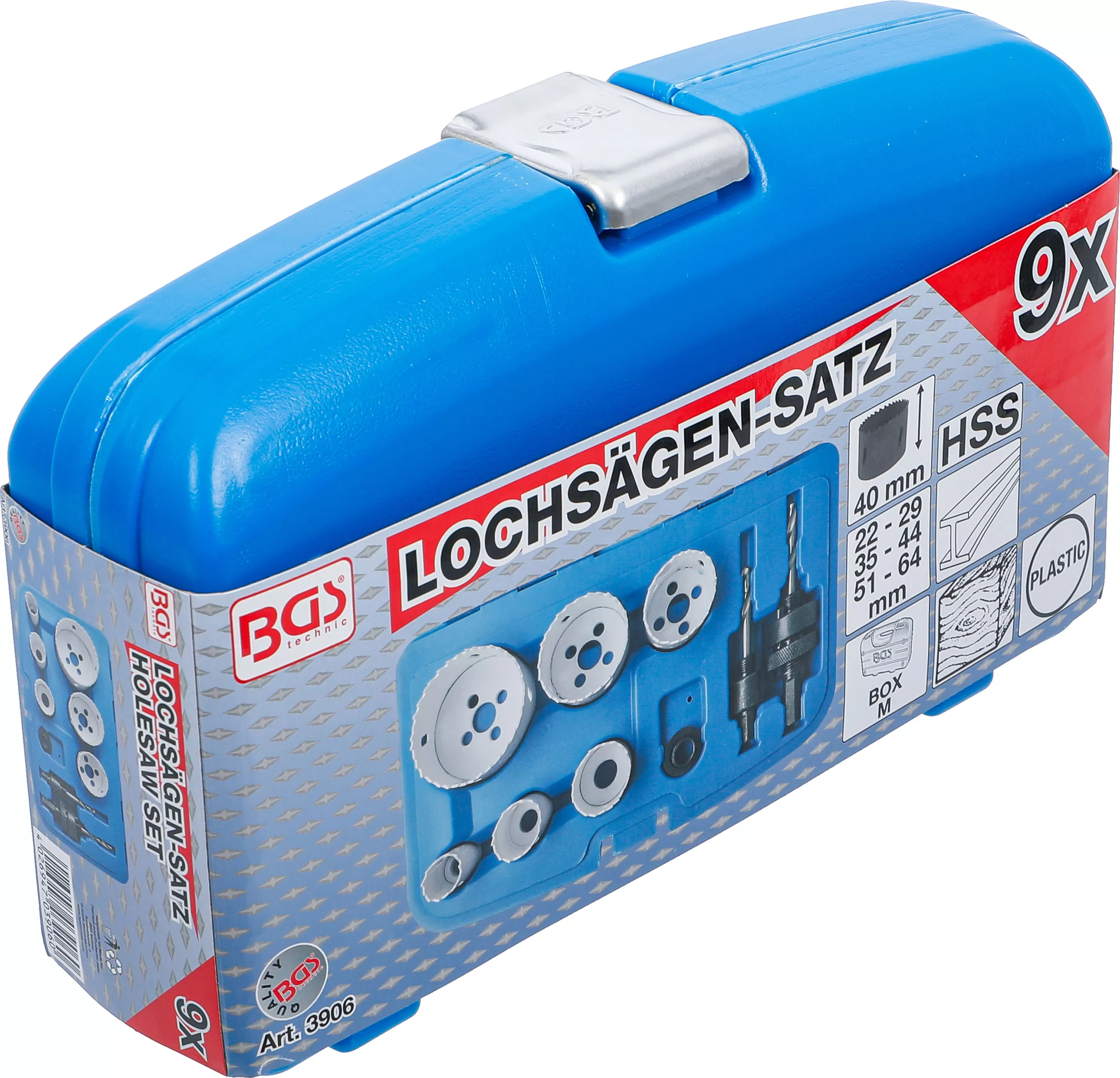 Set coroane de taiere | o 22 - 65 mm | adancime 40 mm | 8 piese [6]
