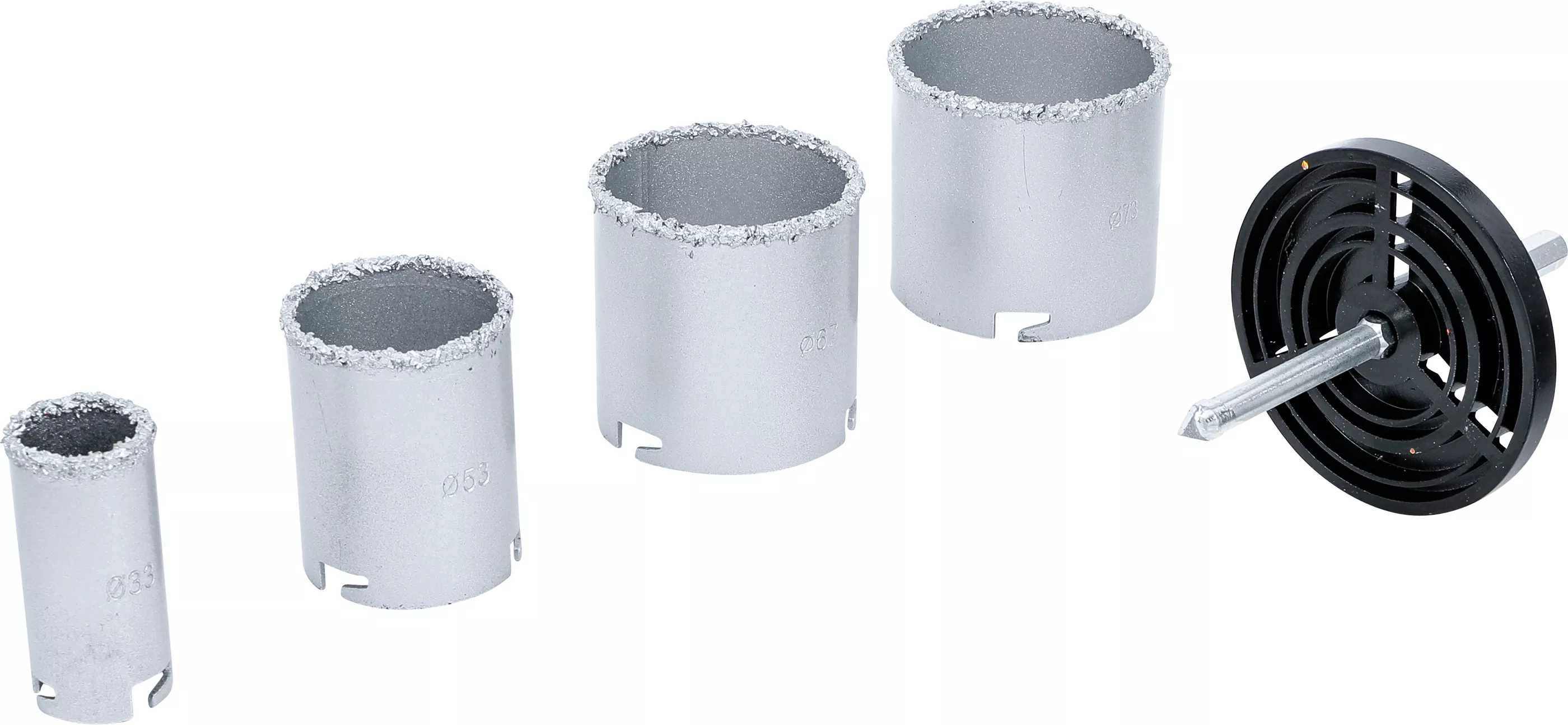 Burghie - Set gaurire placi ceramice | 33 - 73 mm | 6 piese