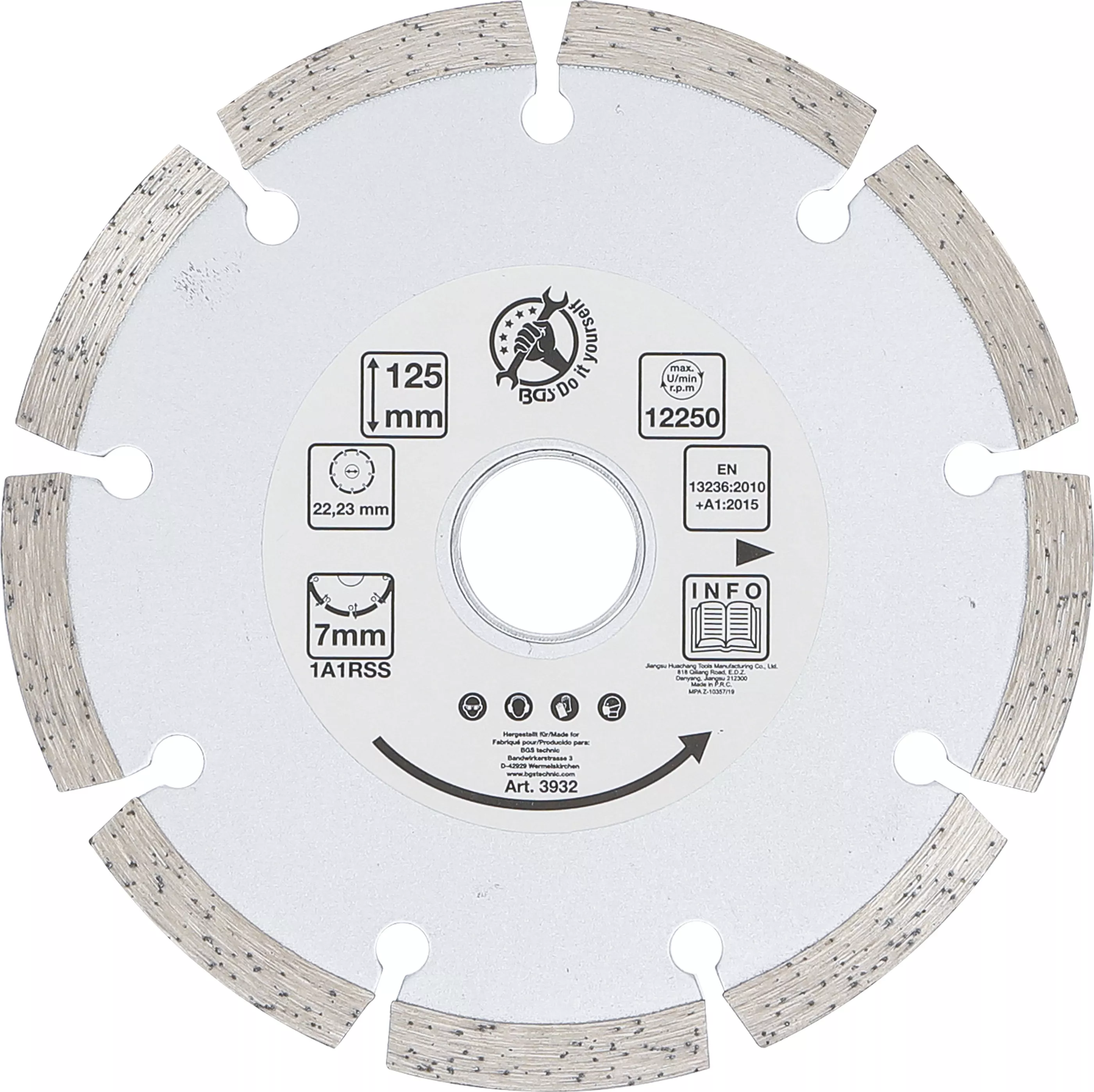 Disc de taiere cu segmenti | o 125 mm [1]