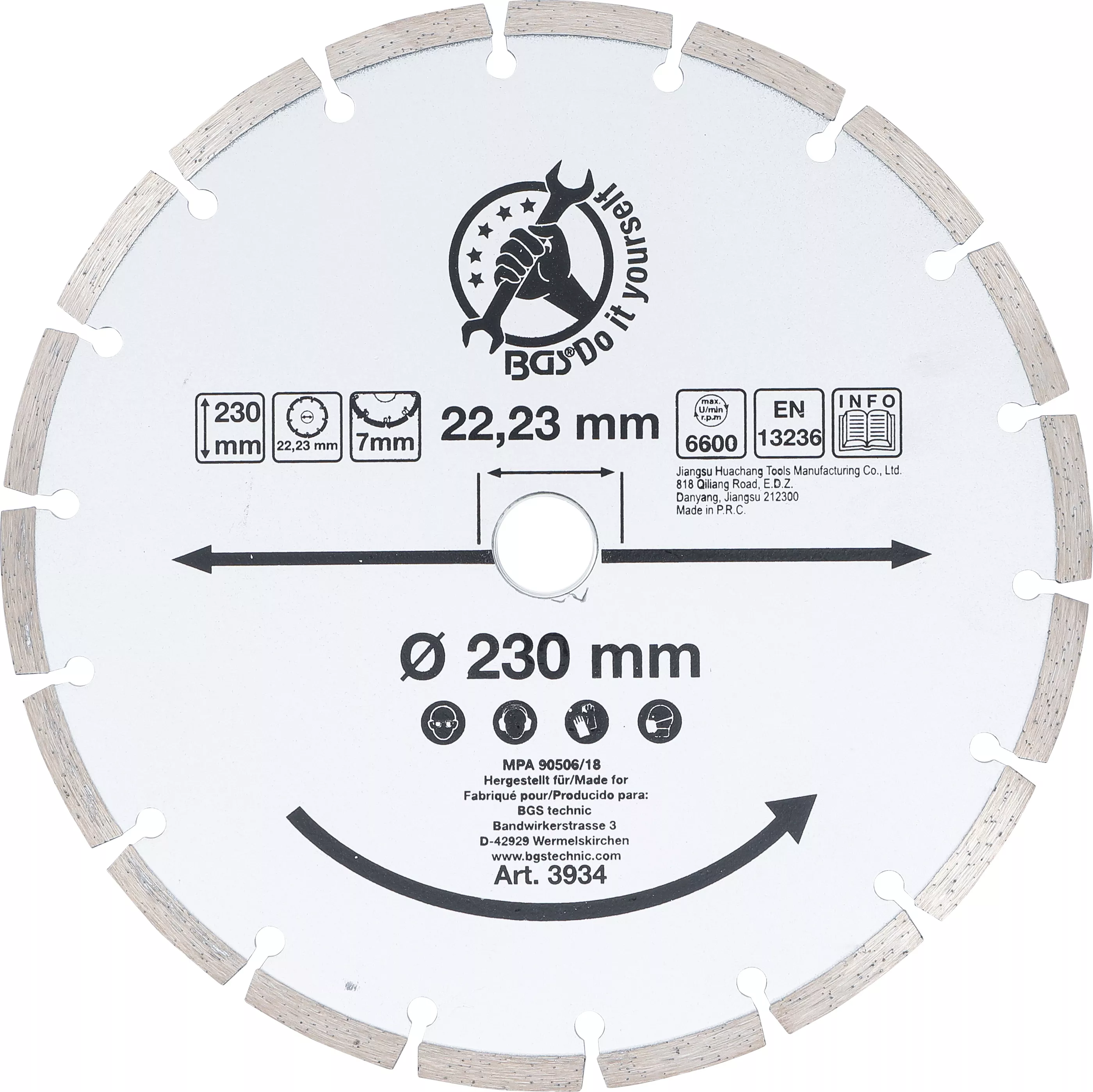 Disc de taiere cu segmenti | o 230 mm [1]