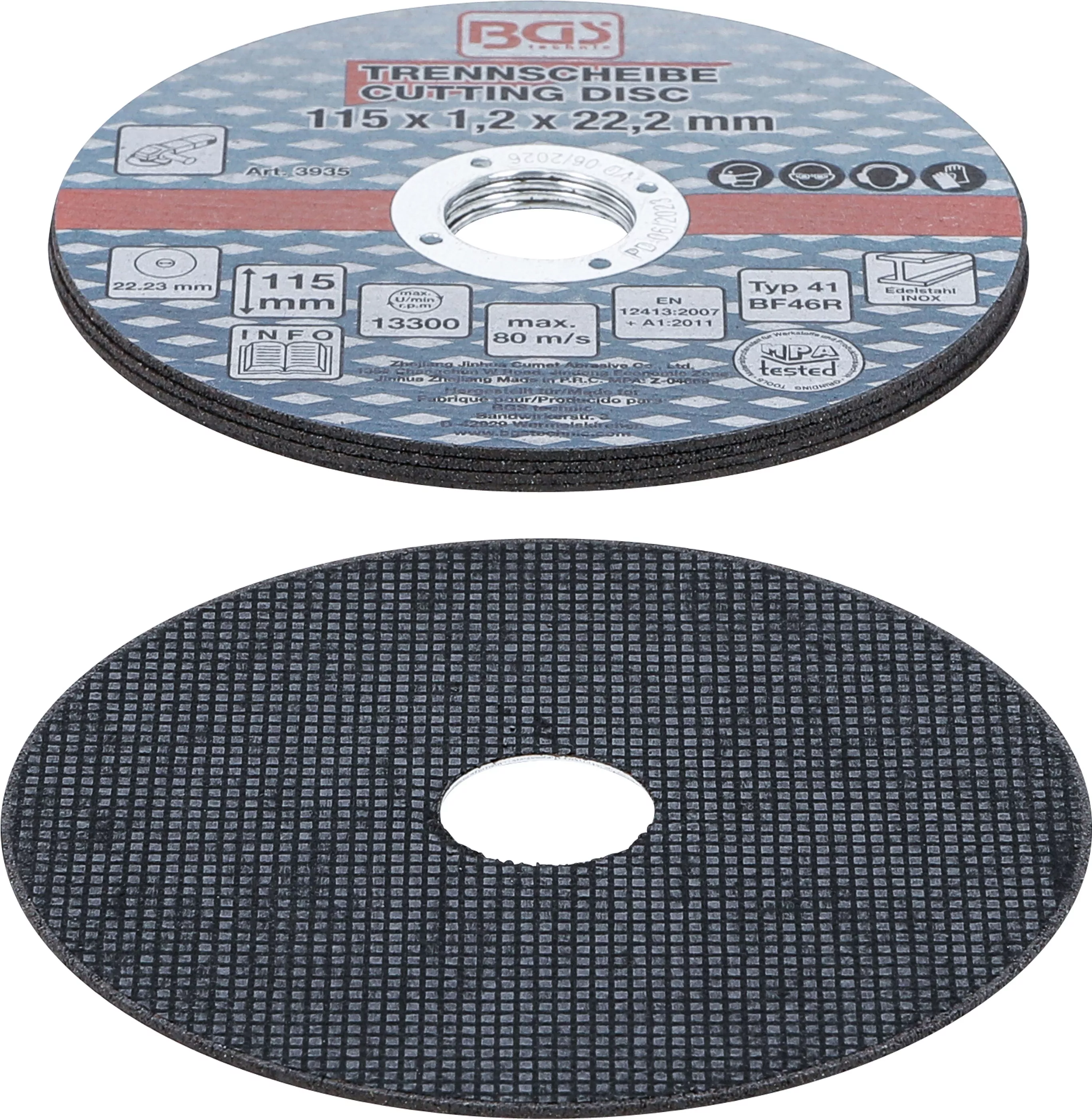 Discuri taiere pentru otel inox | o 115 x 1,0 x 22,2 mm | 5 piese [3]