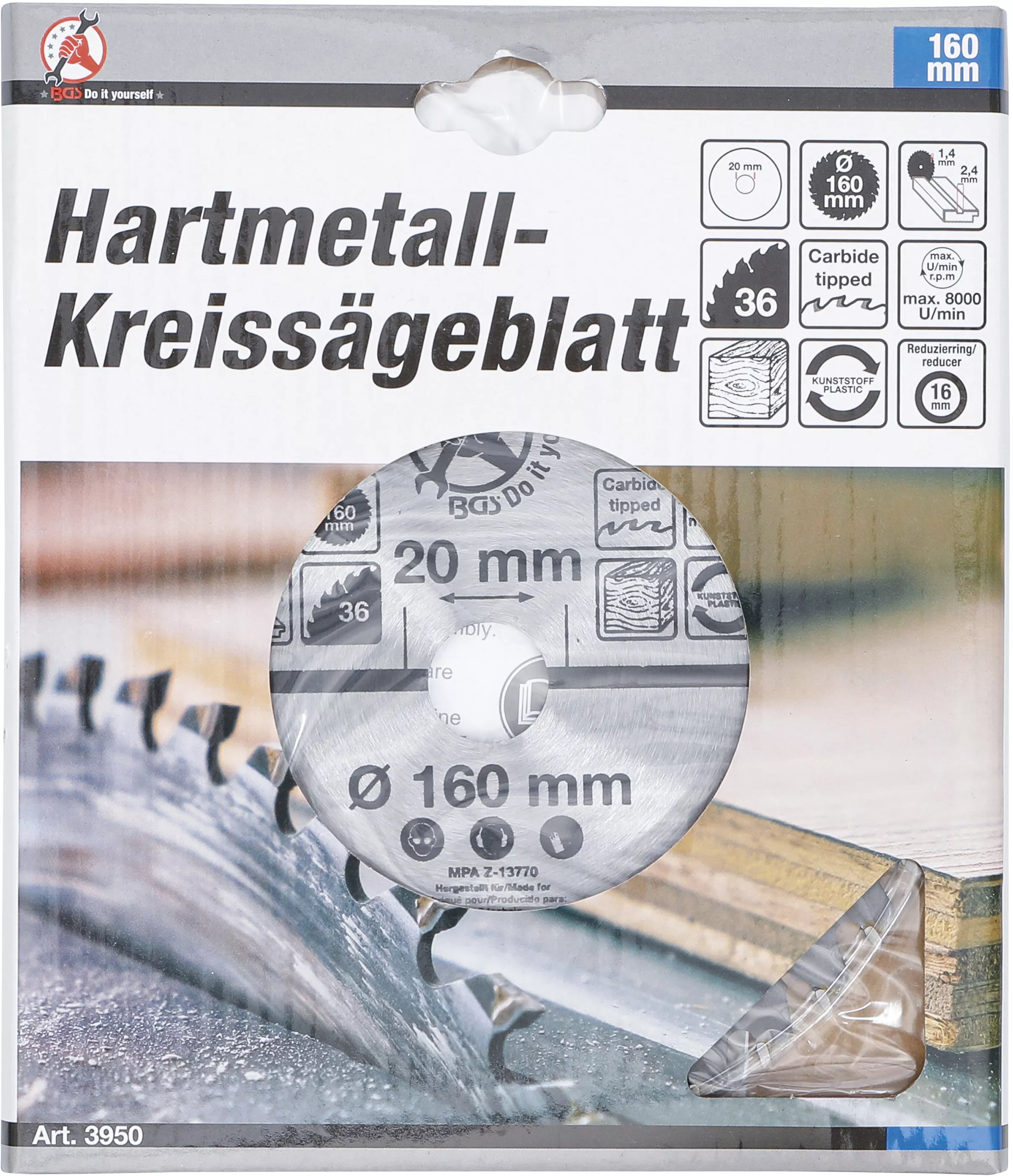 Disc fierastrau circular carburi metalice | o 160 x 20 x 2,4 mm | 36 dinti [3]