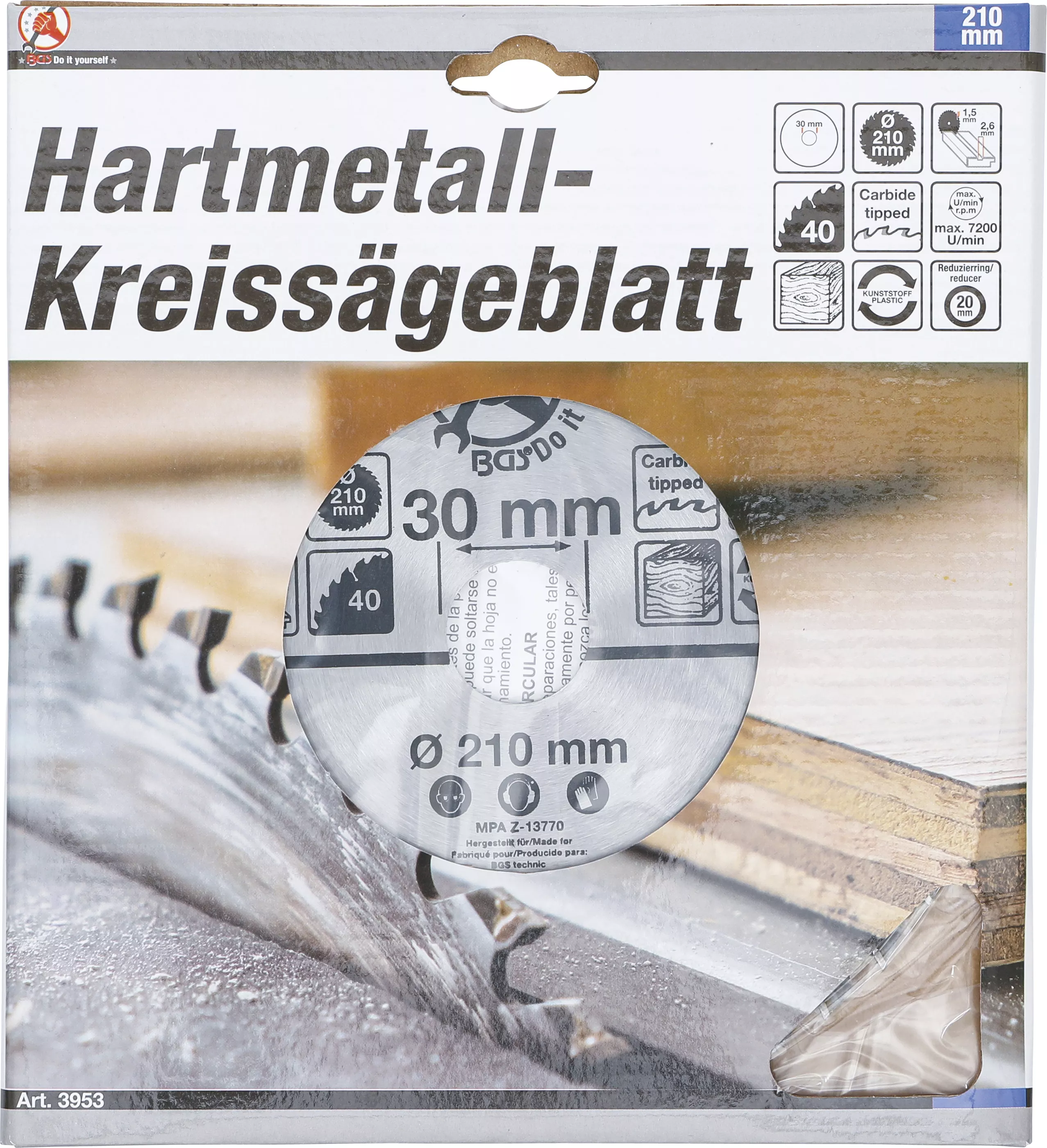 Disc fierastrau circular carburi metalice | o 210 x 30 x 2,6 mm | 40 dinti [3]