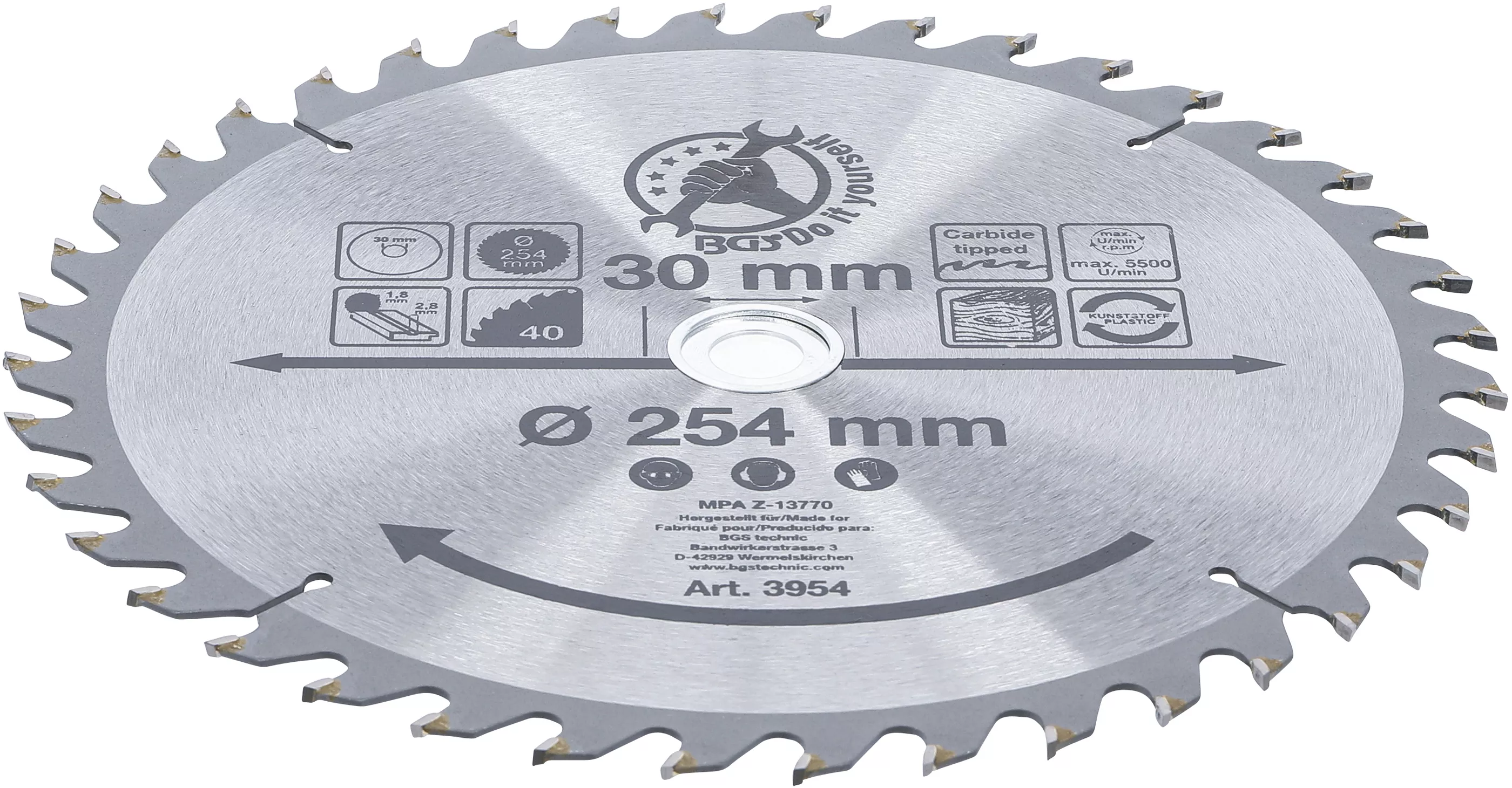 Disc fierastrau circular carburi metalice | o 254 x 30 x 3,2 mm | 40 dinti [2]