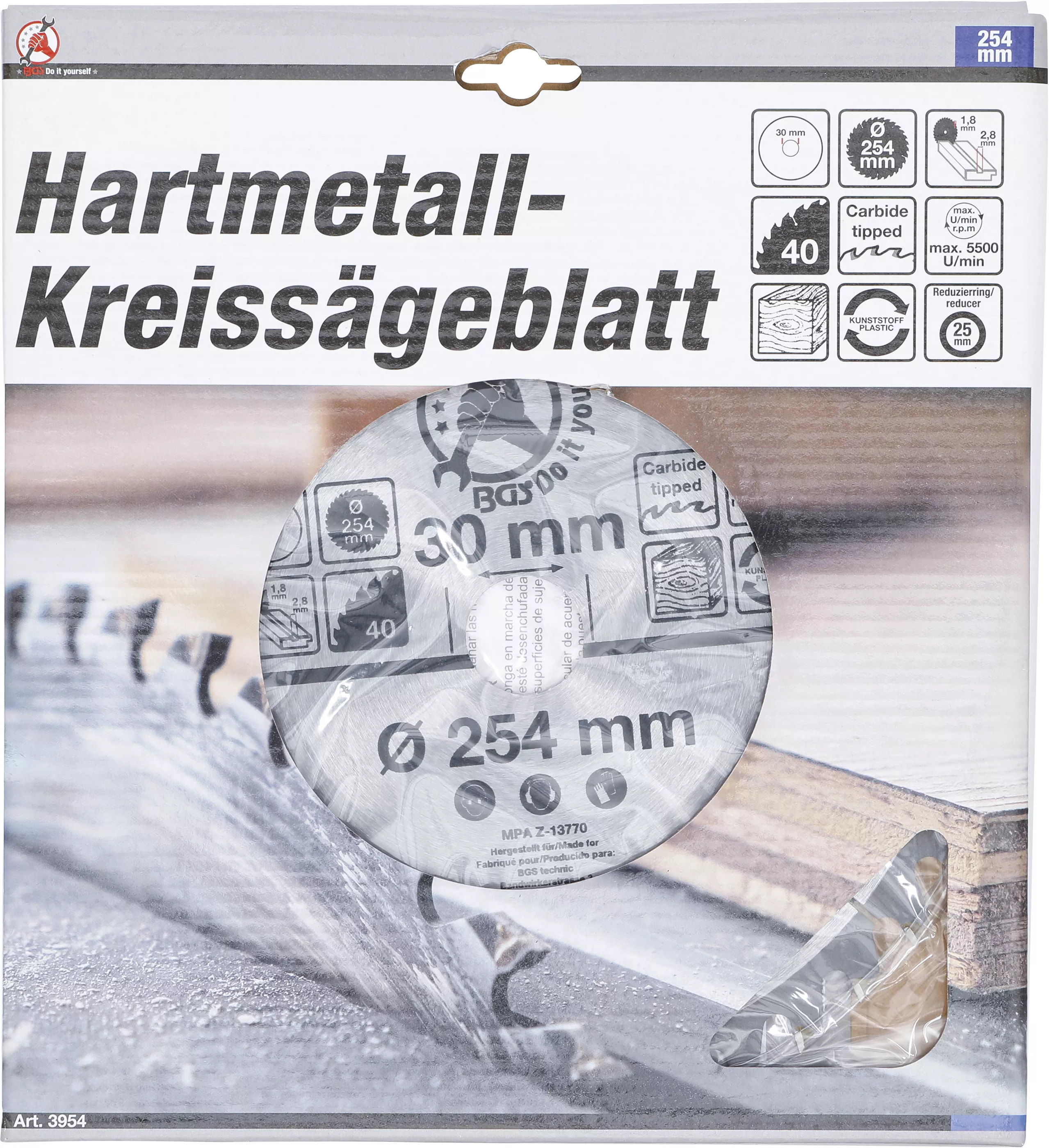 Disc fierastrau circular carburi metalice | o 254 x 30 x 3,2 mm | 40 dinti [3]