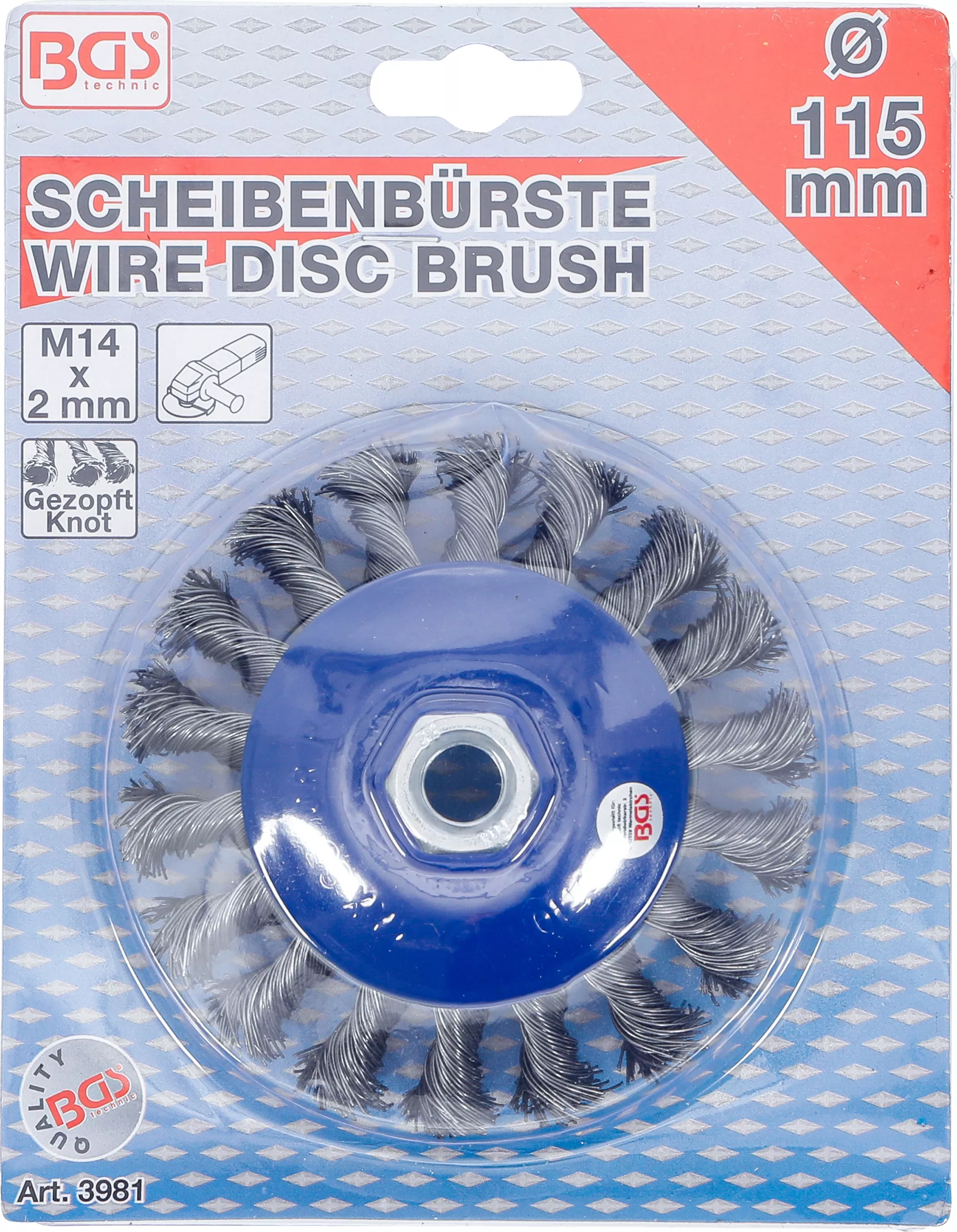 Perie disc | prindere M14 x 2,0 | o 115 mm [5]