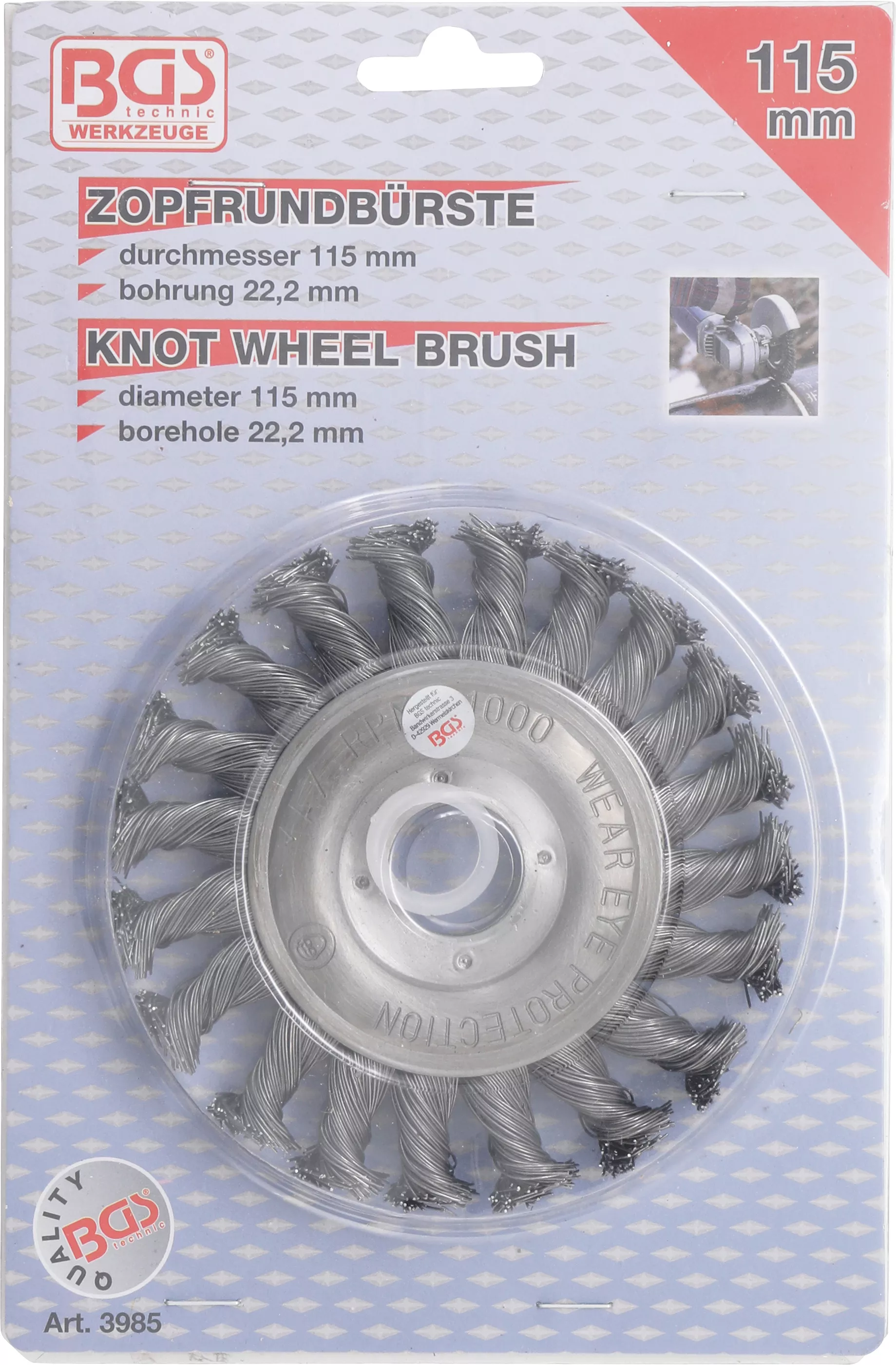 Perii disc / cu fir rasucit | o 115 mm [3]