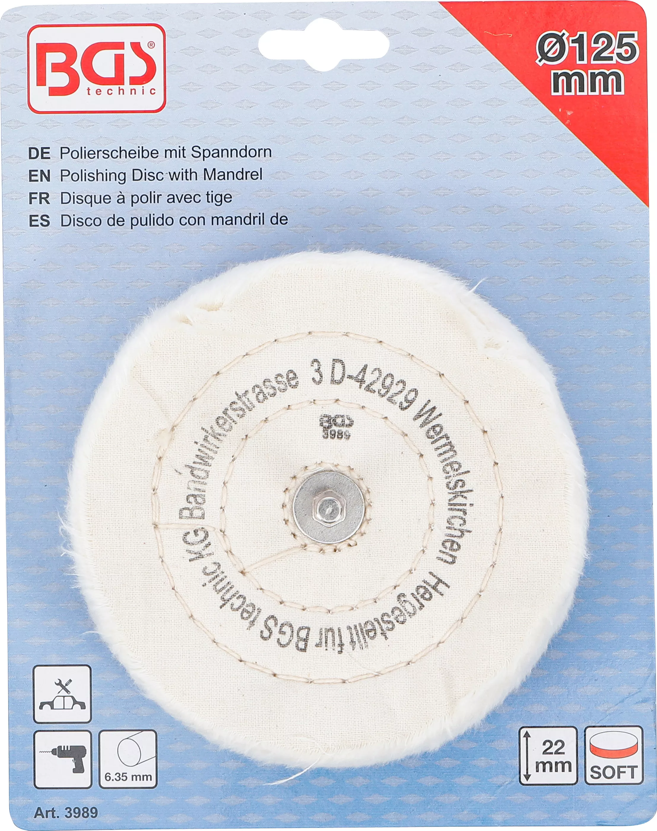 Disc polisare cu dorn prindere | 6 mm [5]