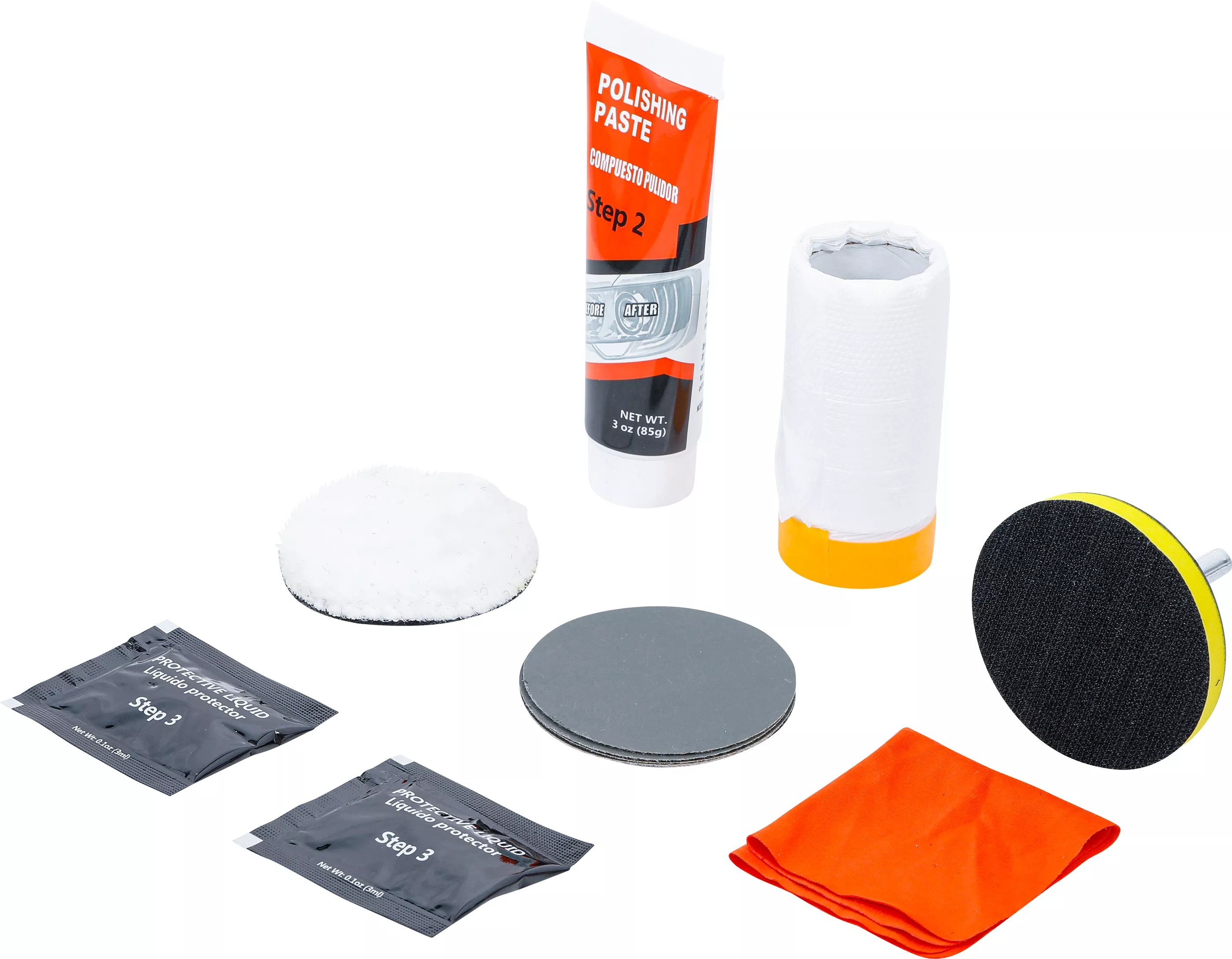 Scule - Kit de pregatire a farurilor vehiculului | 14 piese