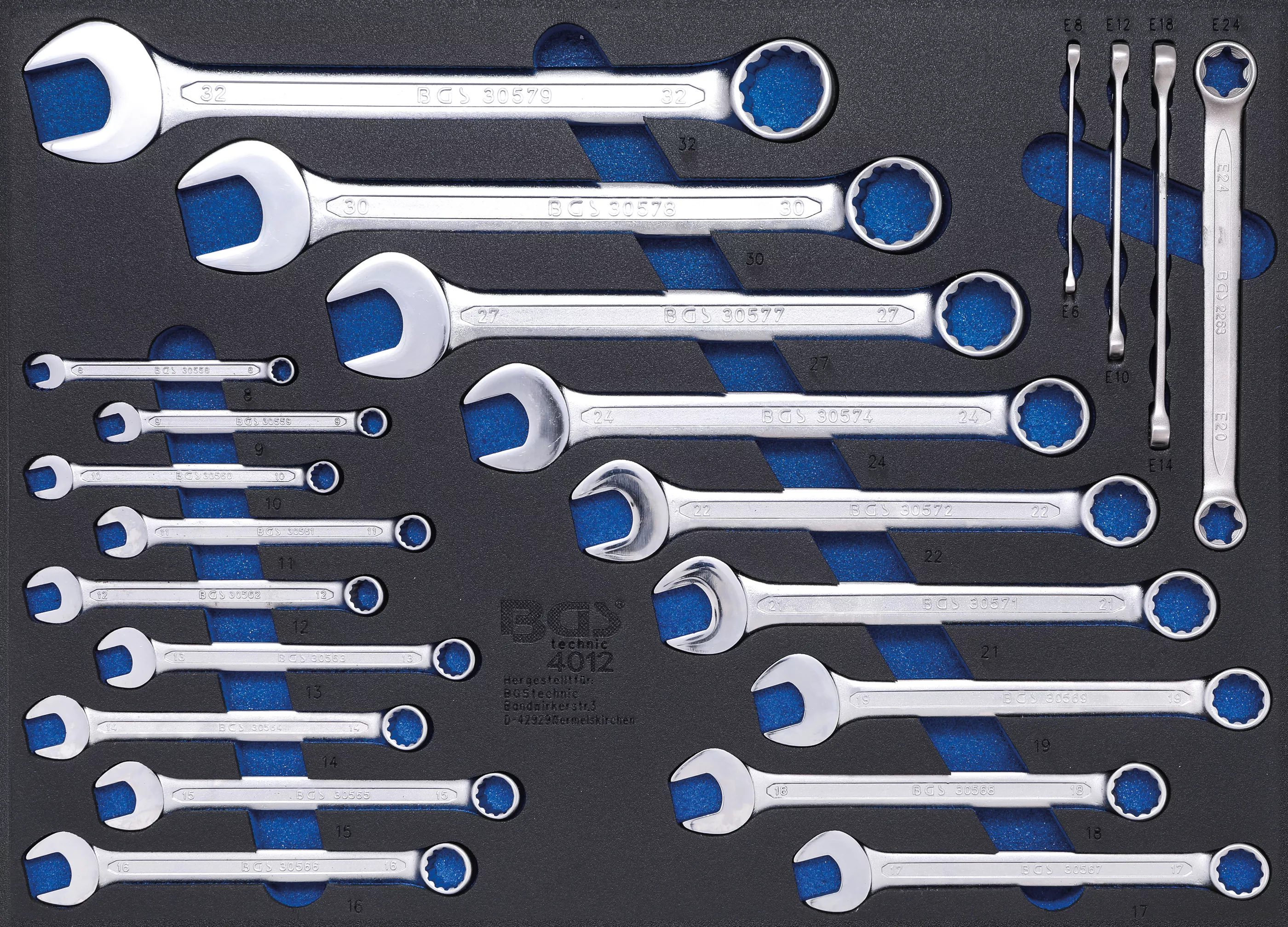 Suport organizator pentru carucior 3/3: Chei fixe-inelare si chei Profil E | 22 piese [1]