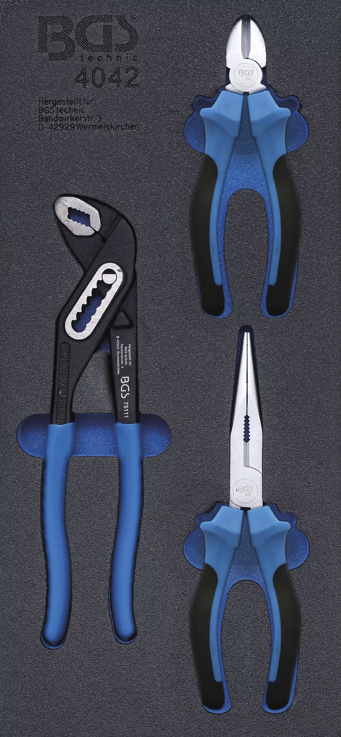Cărucior atelier şi accesorii - Suport organizator pentru carucior 1/3: Set clesti | 3 piese